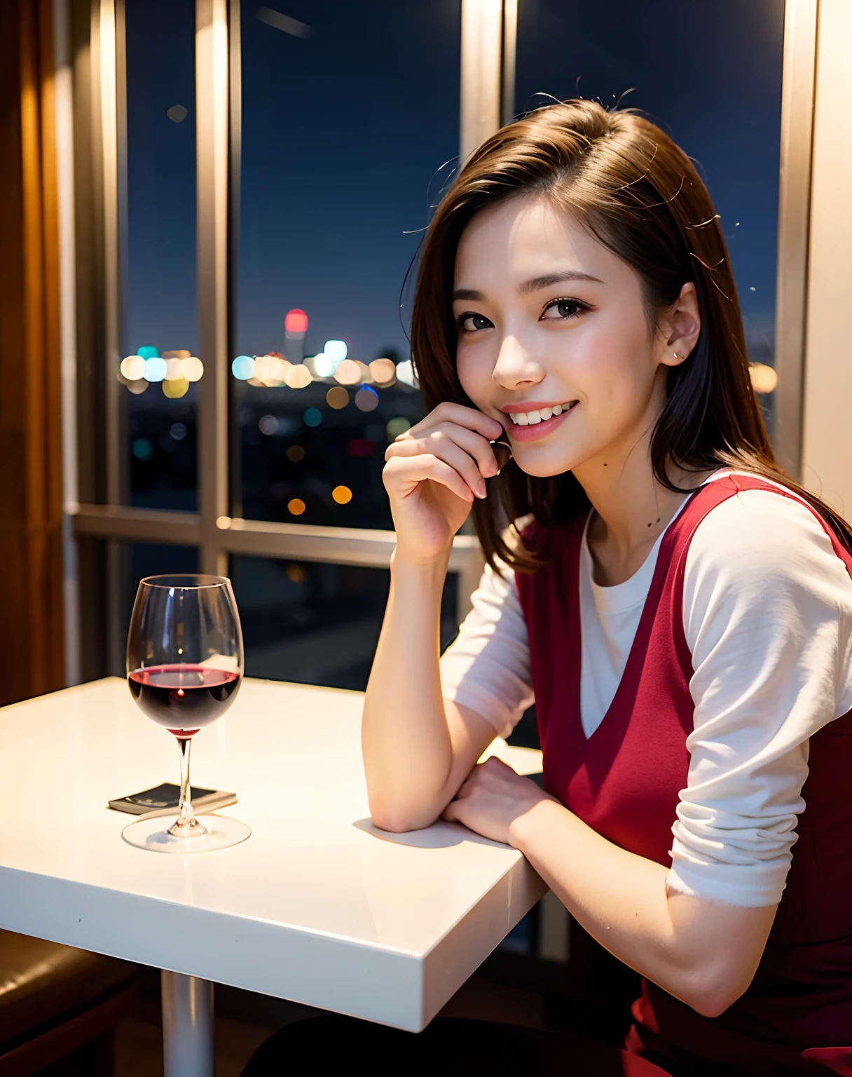 Change to a T-shirt with French sleeves。