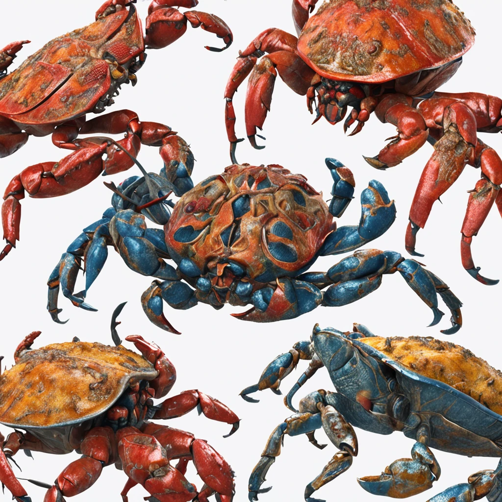 crabs、realistic cinematic photo, Ultra HD, Realistic, Vivid colors, Highly detailed, Ultra HD drawings, Perfectcomposition, beautiful detailed intricate insanely detailed octane render trending on artstation, 8K, photorrealistic concept art,