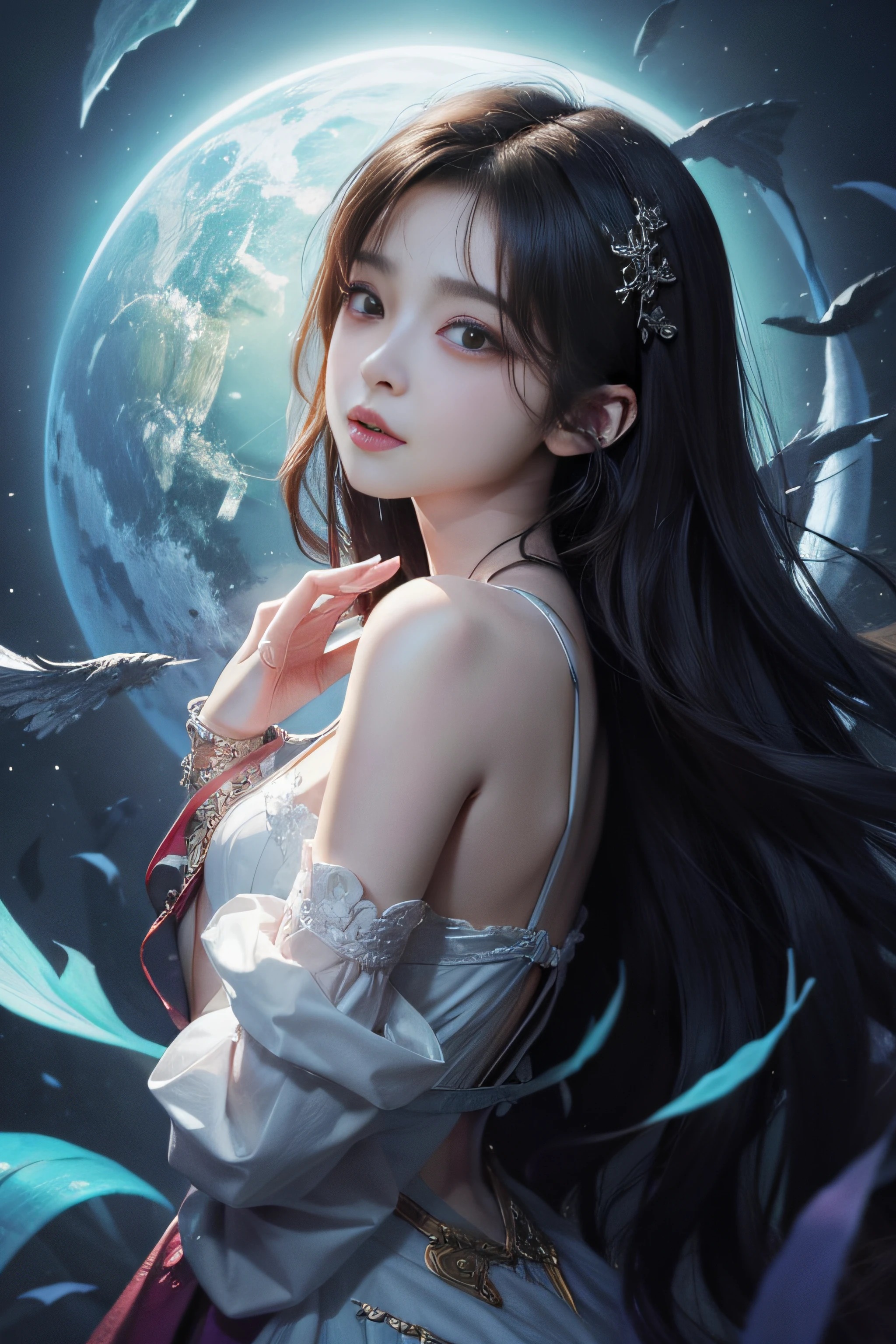 Cool illustrations inspired by NFT art、Brighten backgrounds、Fantastical、hiquality、pureerosface_v1:0.8