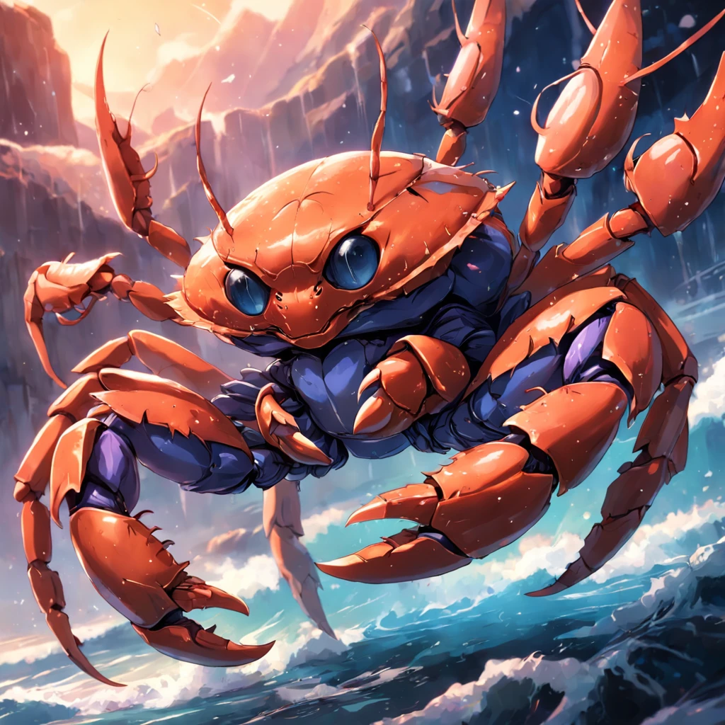crabs, Ultra HD, Realistic, Vivid colors, Highly detailed, Ultra HD drawings, Perfectcomposition