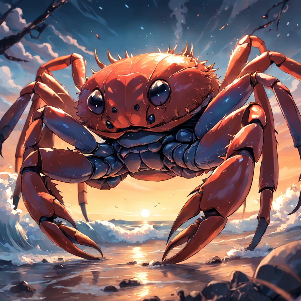 crabs, Ultra HD, Realistic, Vivid colors, Highly detailed, Ultra HD drawings, Perfectcomposition