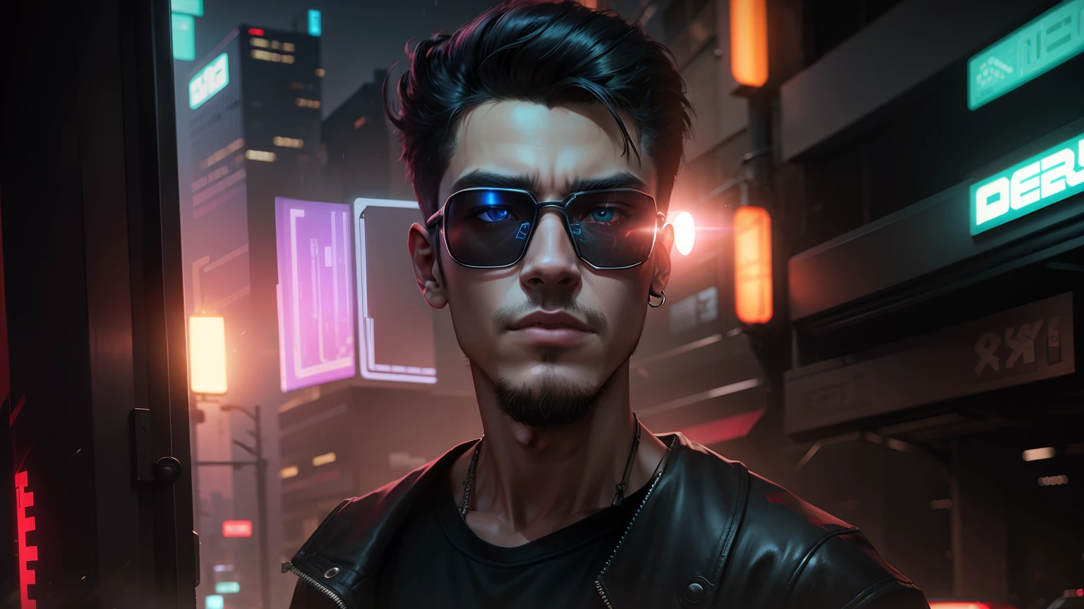 cyberpunk, don't change face shape, change background teenagerboy