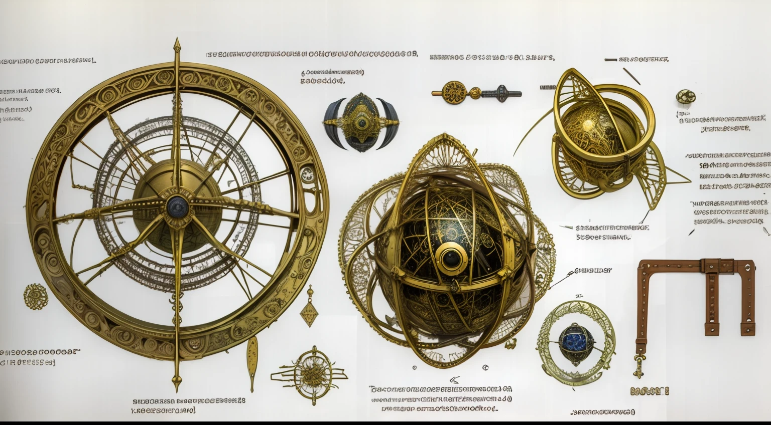 Ancient extraterrestrial armillary sphere，Alchemy Observatory，The shell is broken