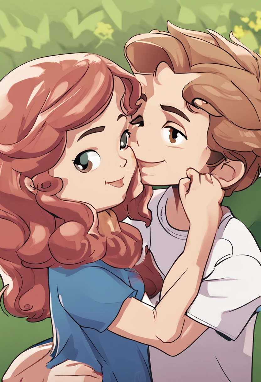 Personagens:

Menino: Lucas, de aproximadamente 5 anos, cabelo curto estilo Disney, olhos castanhos.
Menina: Sofia, de 2 anos, cabelo liso e preto, olhos azuis.
scenecy: Lucas and Sofia are playing in their backyard, em um dia ensolarado.

dialogue:

Lucas: (correndo e rindo) Sofia, venha brincar de pega-pega comigo! Eu sou o pegador!

Sofia: (ri e tenta correr, but he stumbles on his short legs and falls) Aii!

Lucas: (runs up to Sophie worriedly) oh no, Sofia! Are you okay?

Sofia: (standing up and shaking his head) Estou bem, Lucas. I just stumbled a little bit.

Lucas: (ajuda Sofia a se levantar) Deixe-me te mostrar como correr, so you won't stumble anymore. Lift your feet high, so oh!

Sofia: (imita Lucas, Lifting your feet) Assim, Lucas?

Lucas: Exatamente, Sofia! Now you're ready to play!

Sofia: (feliz) Yay! Vamos!

Lucas e Sofia continuam brincando e rindo no quintal, Creating happy childhood memories.