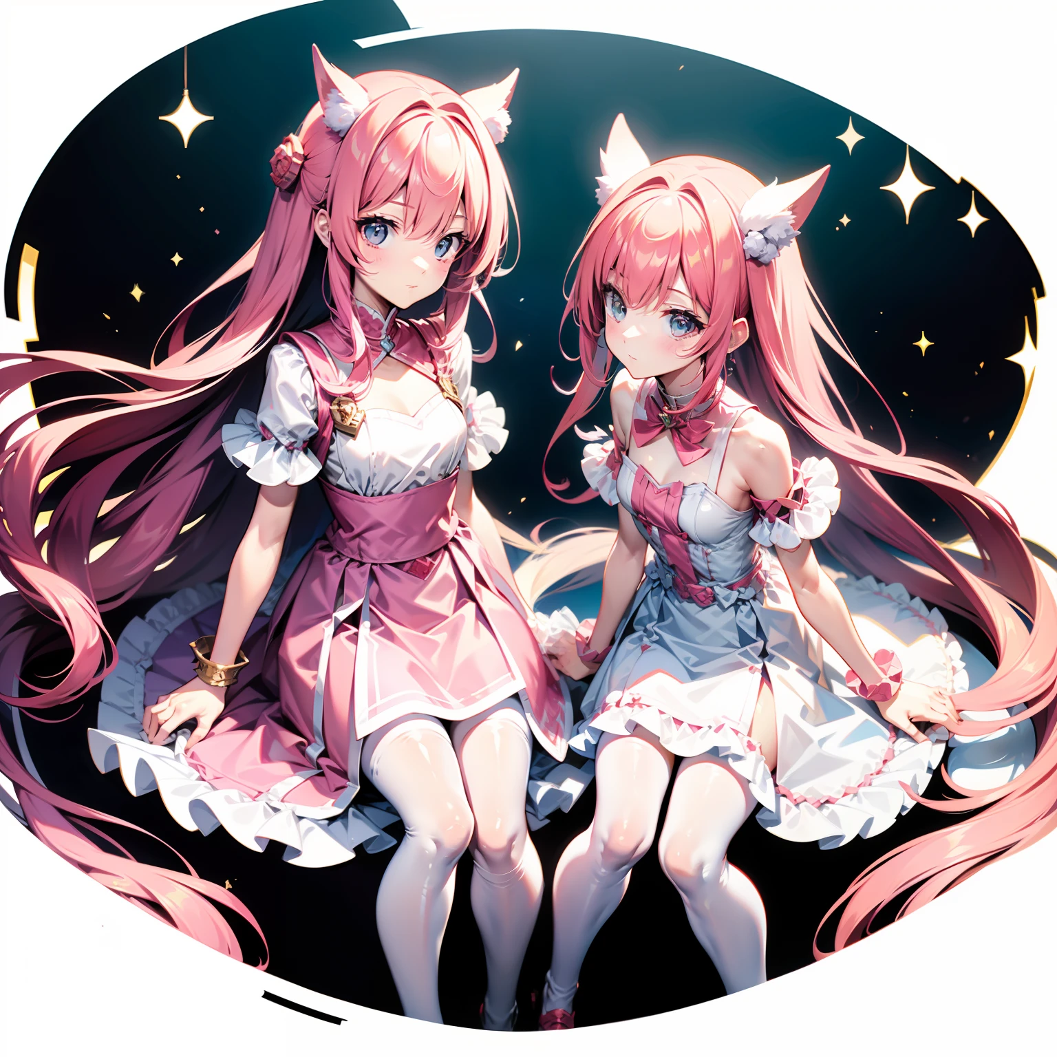 A female character wearing the same armor,Red hair and green eyes, in the style of unreal engine, full bodyesbian, Soft Shading, Beautiful and loving illustrations for children's books in a consistent style