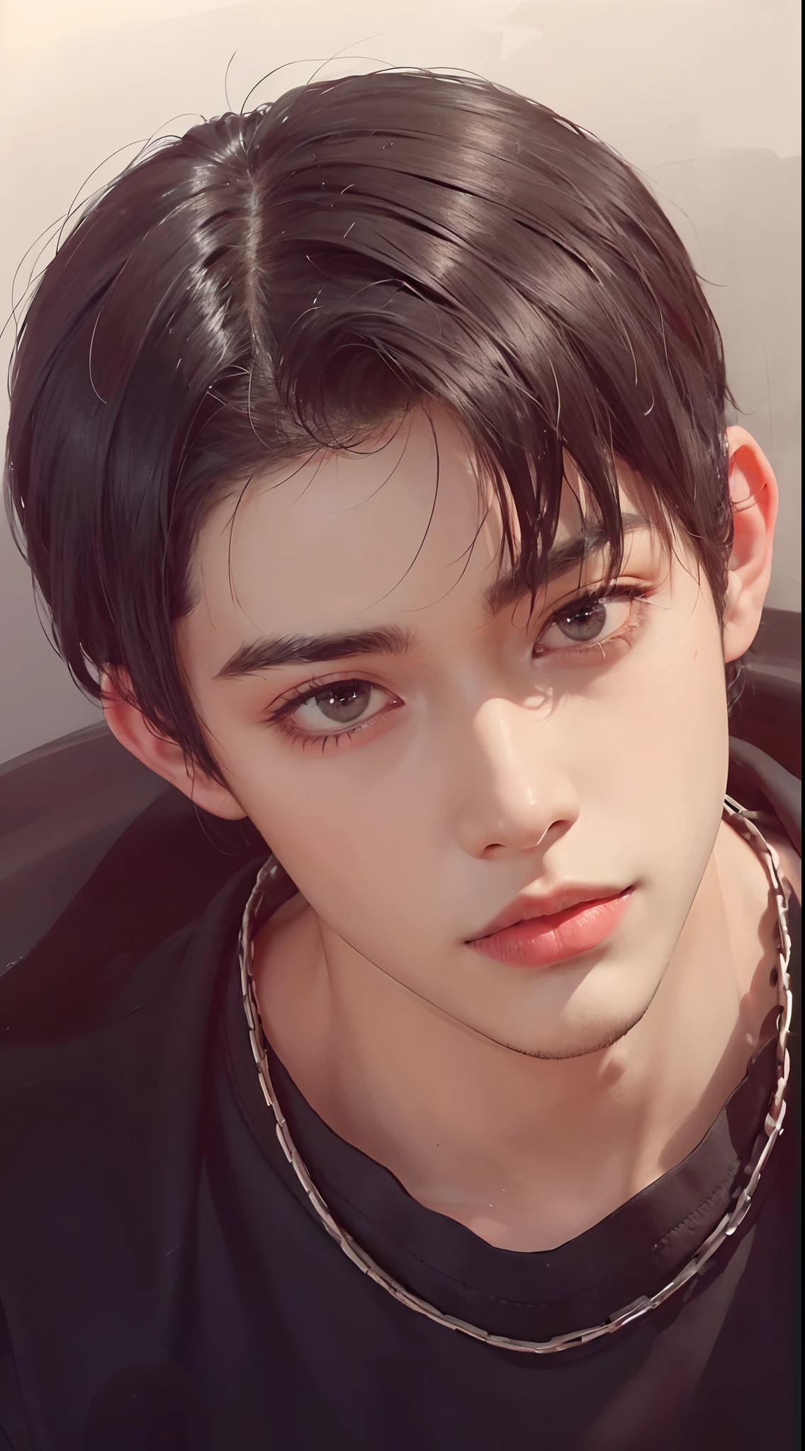 a 30 yo man, black hair (hi-top fade:1.3), dark theme, soothing tones, muted colors, high contrast, (natural skin texture, hyperrealism, soft light, sharp)