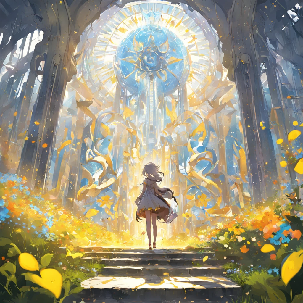 "Happy Ukraine of the future, Bright and variegated colors, Progressive design, Sunny day, Happy people, modern architecture, Blooming gardens, Technological breakthrough, Energy & Light, A future with hope and joy."