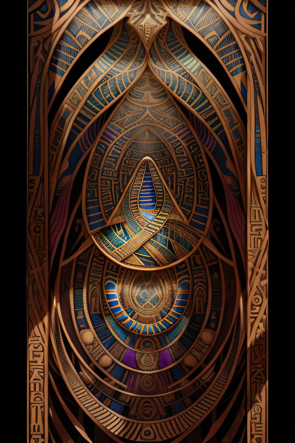 (Egyptian Wadjet:1.2), (colorido:1.2), Hans Giger, (zentangle:1.2), granulado, extremamente detalhado, detalhes intrincados, dynamic lighting, fotorrealista, luz natural, baixo h, obra prima, detalhado 8k