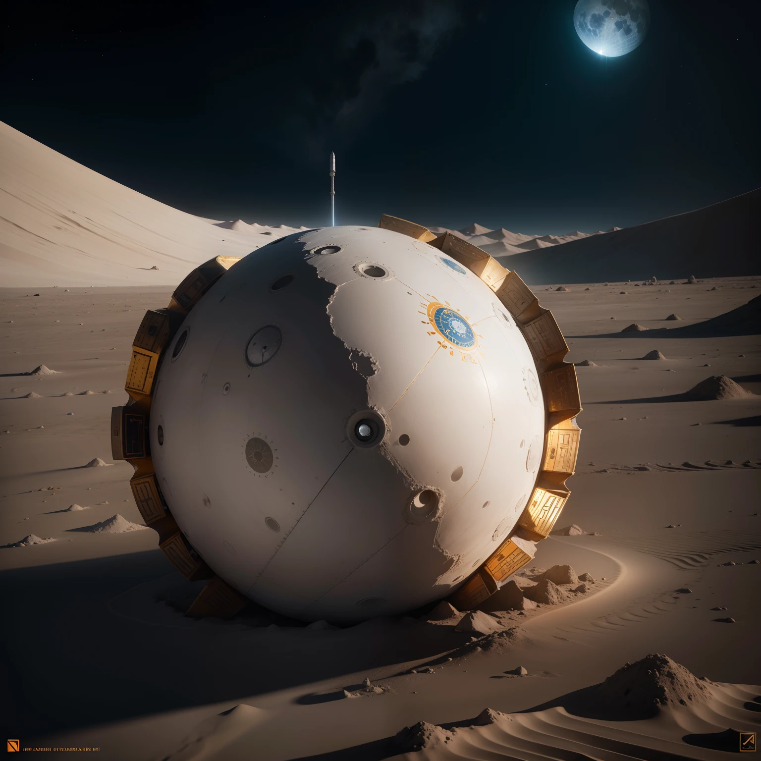 Chandrayan 3 on the moon ,Indian flage, Indian astrology, 8k ,
