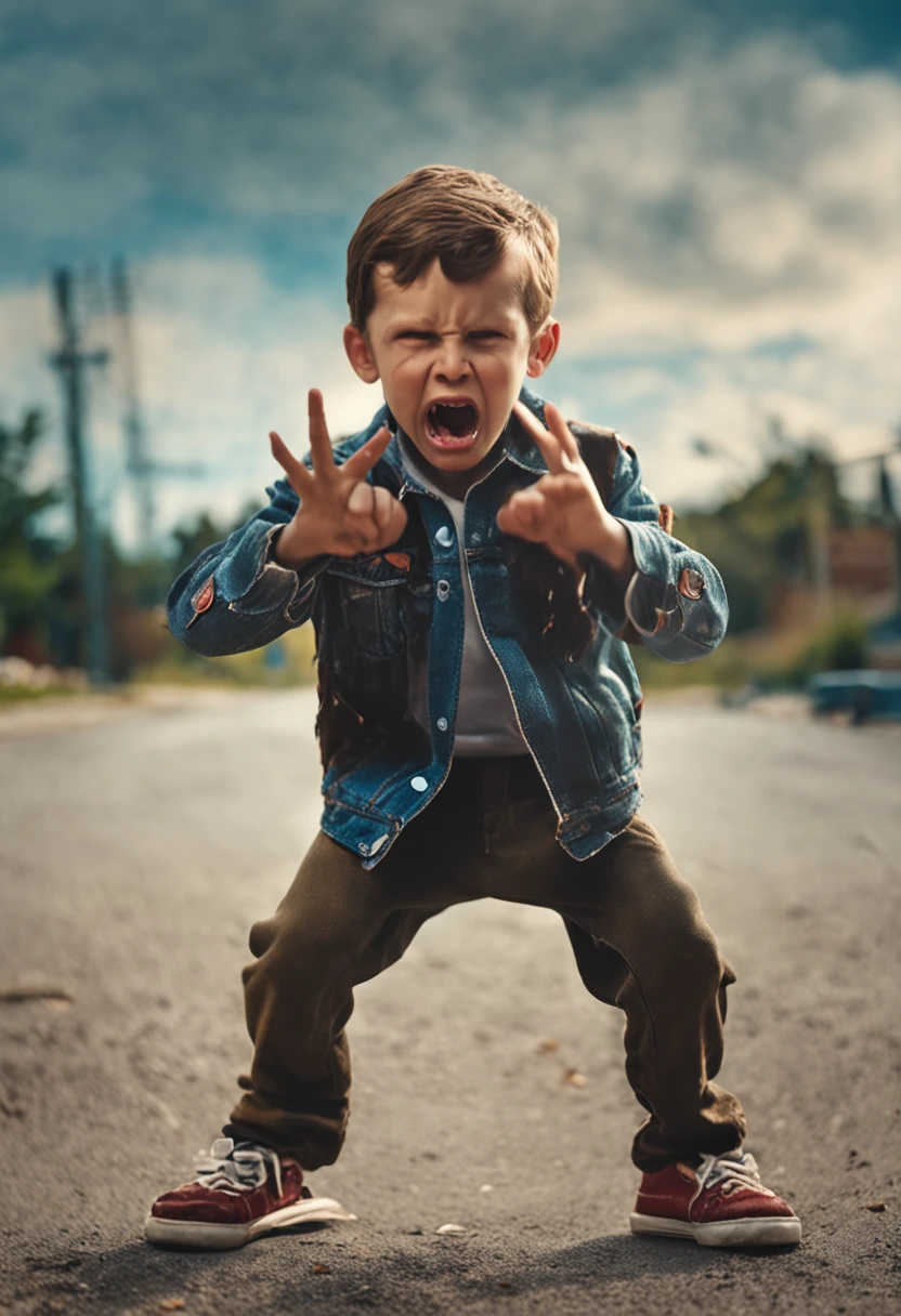 , throws up a (( jar )), fighting stance, white background, 1boy,
