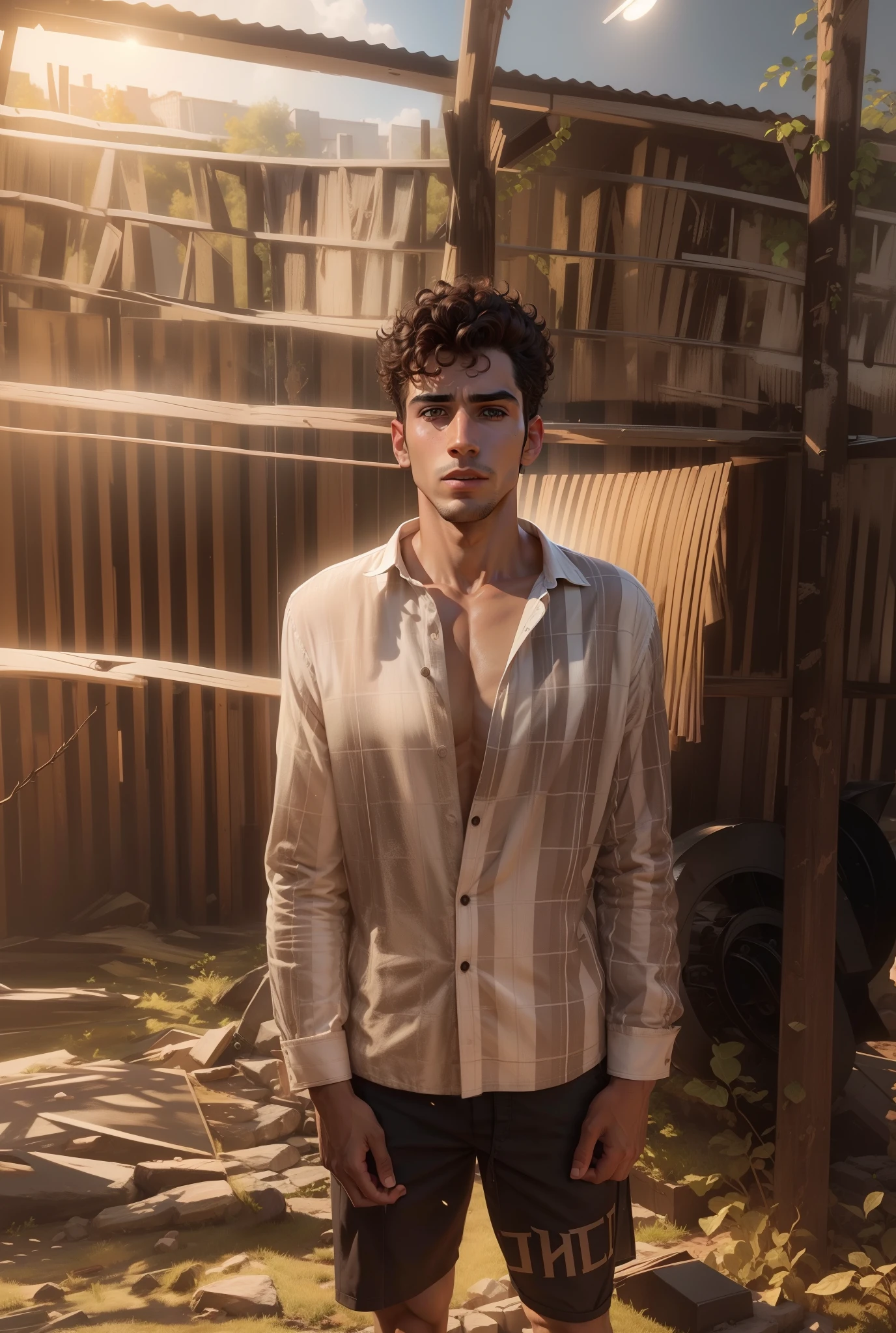 in jc leyendecker and paul cadmus art style, "the healer", fullbody, a young latino man MEDITATING, soft colors, with a confident look, shirtless, pantless, smiling, sexy gaze, perfect anatomy, the merchant, shelves with HERBS, FRUITS, LITTLE BOXES, VEGETABLES, GRAINS, DUMBBELLS skinny detailed muscles, muscled legs, handsome, gorgeous, man adventurer, latino, rose, smirk, short bob haircut, ruffles, silk, reach intricate background LARGE WINDOWS TO SEE THE GARDEN, realism close up portrait, oil painting, masterpiece, shadows, expert, insanely detailed, 4k resolution, caravaggio, john william waterhouse, By Caravaggio colours, chiaroscuro, mtg, dnd, fantasy, Watercolor, trending on artstation, sharp focus, studio photo, intricate details, highly detailed, by greg rutkowski
