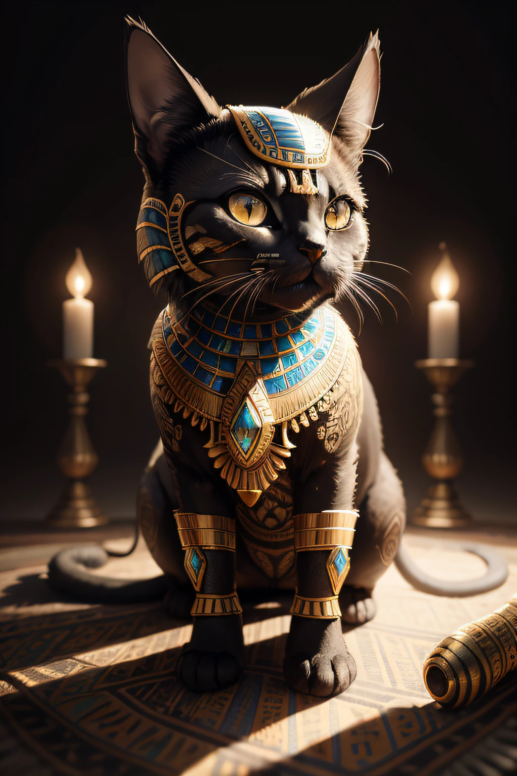 biomachine:1.3, (Egyptian gato art:1.2), (preto:1.2), pelos  brilhantes, dourado, ouro, Hans Giger, (zentangle:1.2), granulado, extremamente detalhado, detalhes intrincados, dynamic lighting, fotorrealista, luz natural, baixo h, obra prima, detalhado 8k