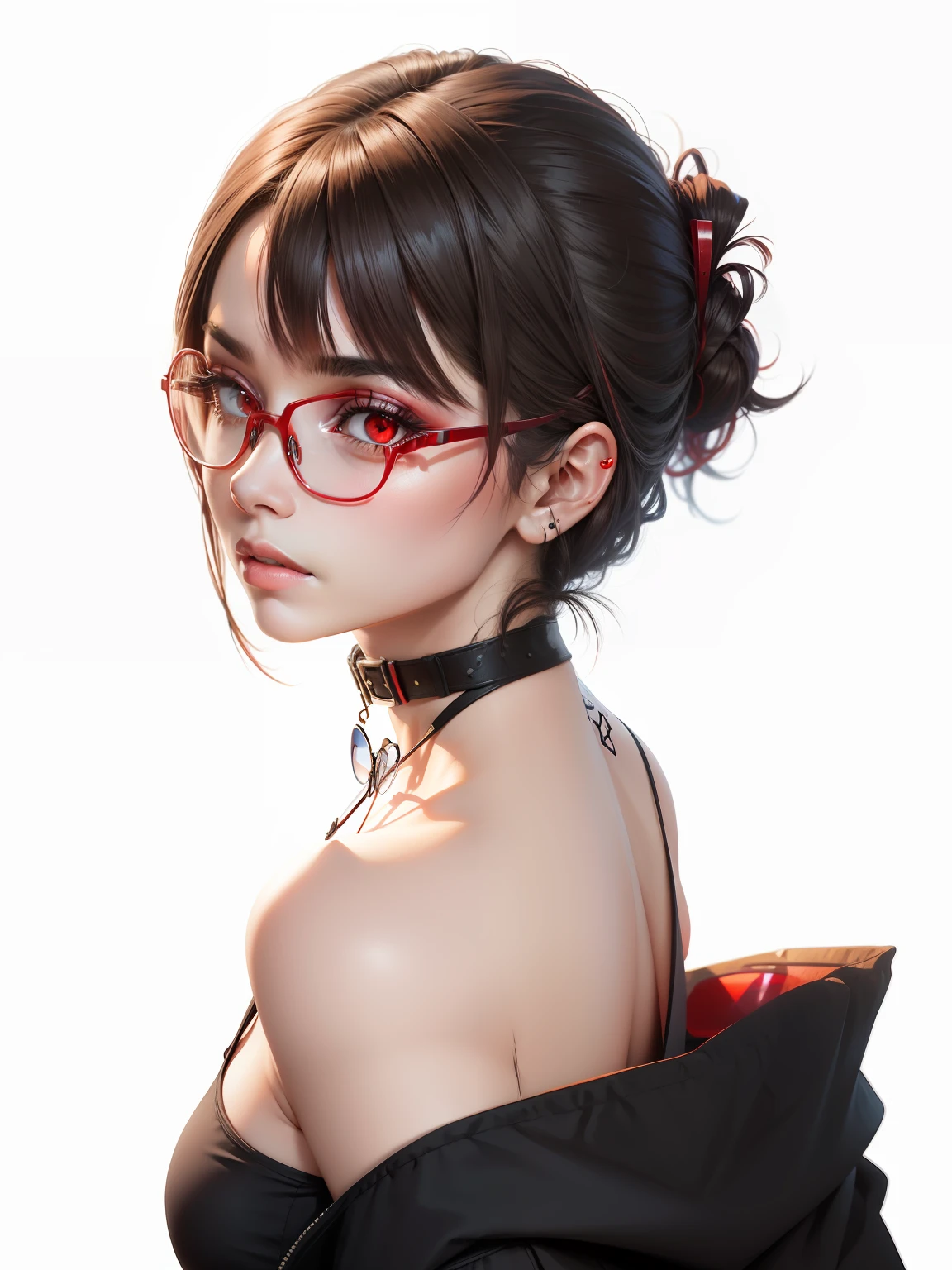 red eye with glasses
