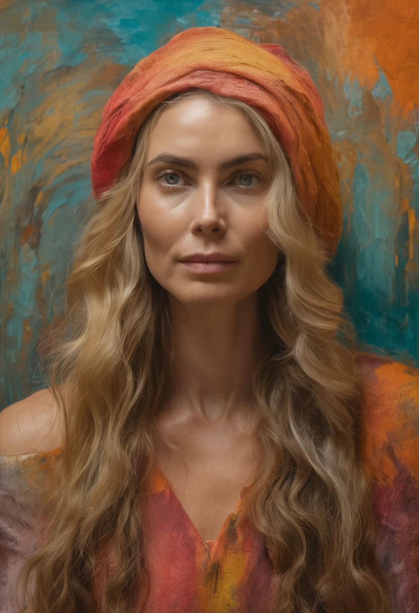 Mulher jovem morena de cabelos enrolados, vestida como Daenerys Targaryen, Beautiful, atraente, paquera, (((visible whole body))), Olhando para o Viewer, retrato, fotografia, pele detalhada, Realistic, fotorrealista, 8k, altamente detalhado, quadro de corpo inteiro, Arte nas cores teal e laranja, RAW de alto detalhe, penetrante, soft and diffuse lighting, profundidade de campo rasa, foco nítido, Hiper-realismo, Cinematic lighting
