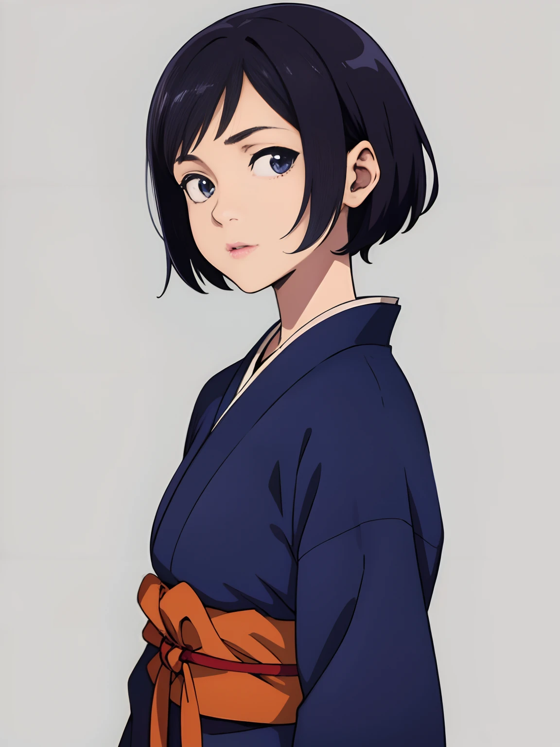 a girl,solo,short hair,Simple Background,anime,beautiful,high quality,japan,