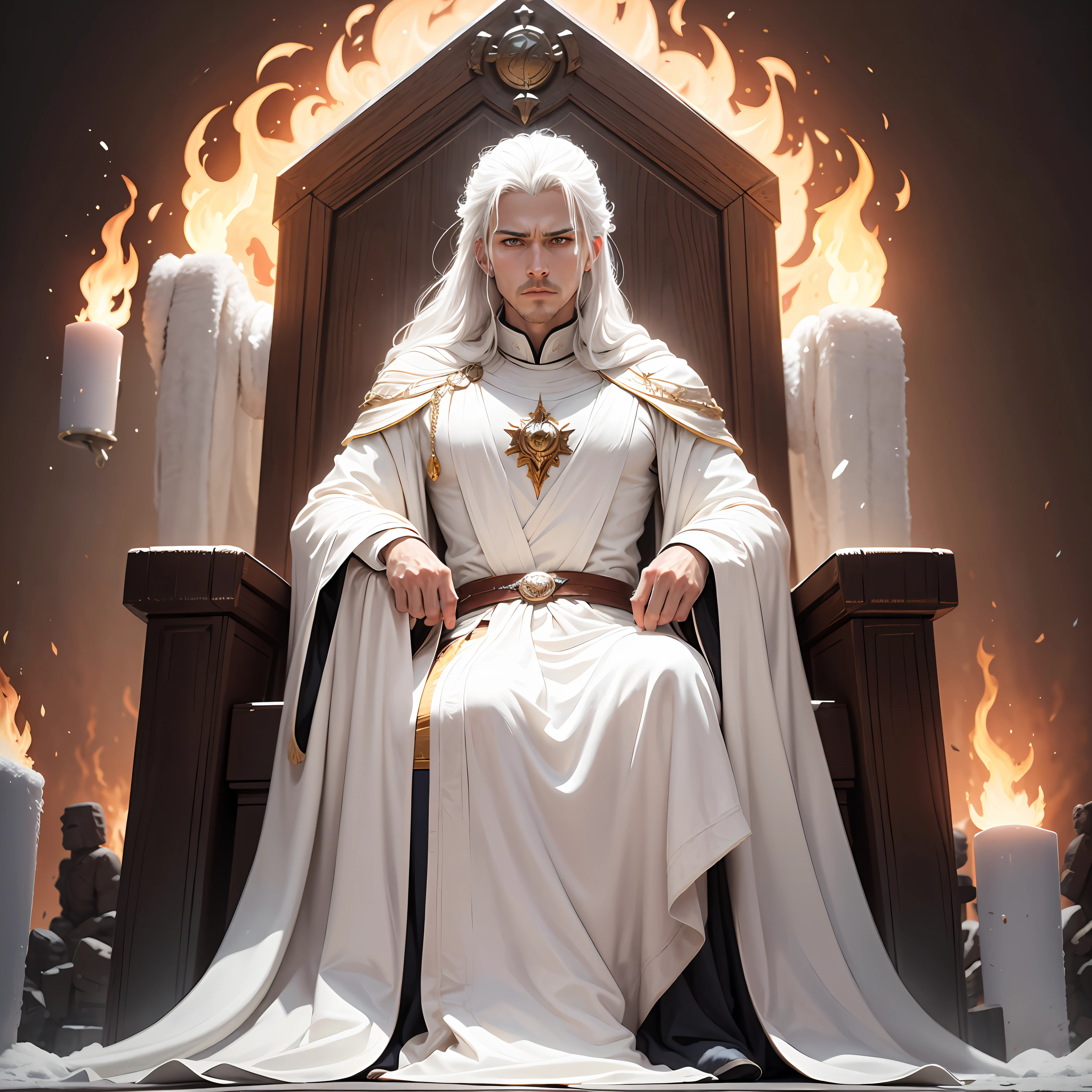 some thrones, and an Ancient of days sat down; his garment was white as snow, and the hair of his head as pure wool; his throne was of flames of fire, and his wheels a burning fire." This poetic description depicts God as an Ancient of days in white robes, hair as white as wool, and a throne on fire with fire. --auto