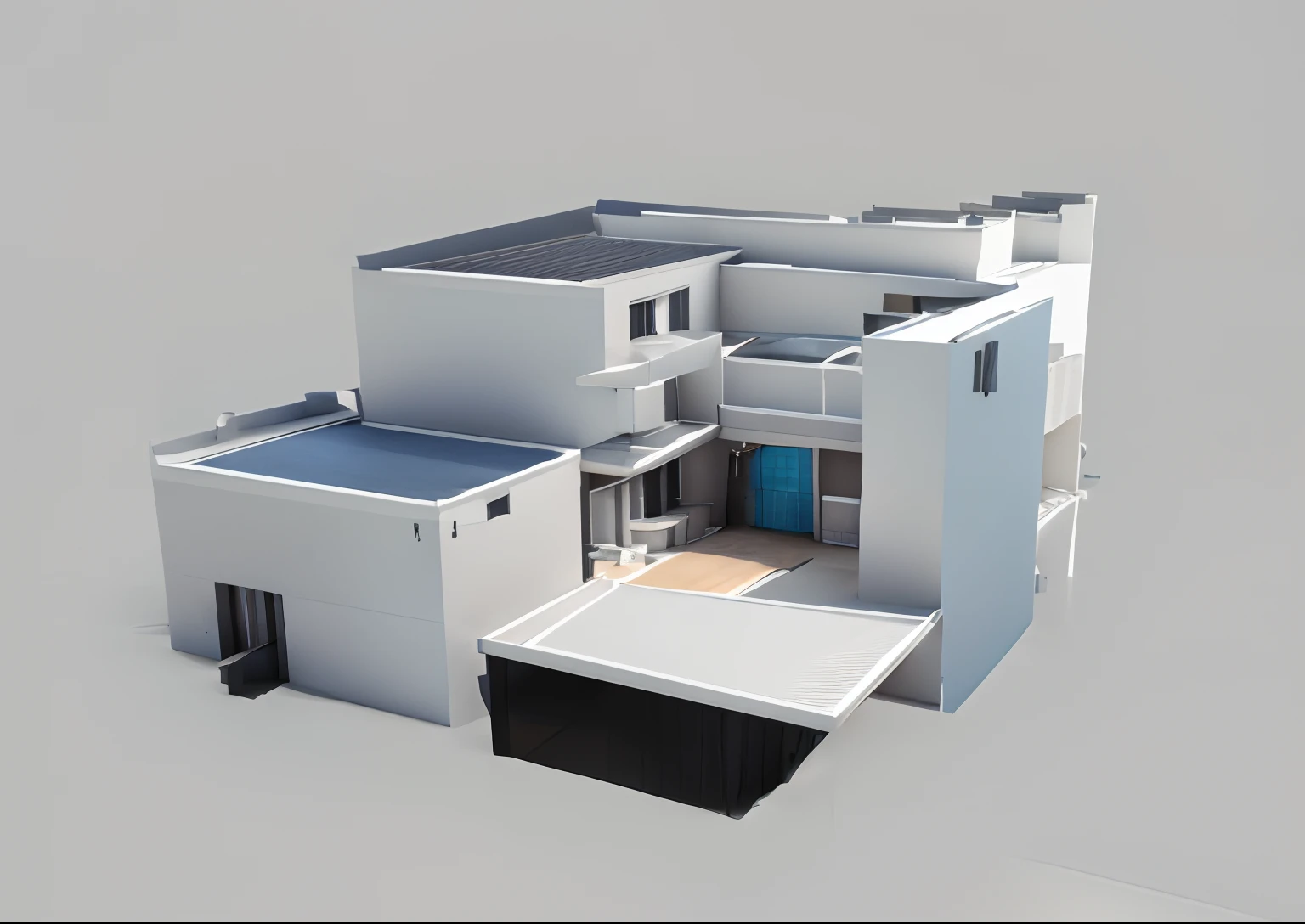 Factory renderings，Construction factories，Oil and petrochemicals, a gorgeous,Iron material， 3 d rendered, 3D rendering of, concept house, architectural concepts, rendered 3d model, 3d rendered model, orthographic 3d rendering, iso-distance view!!!!, 3 - d render, 3 d rendered, casa completa, Complex 3 D rendering, complex 3 d render