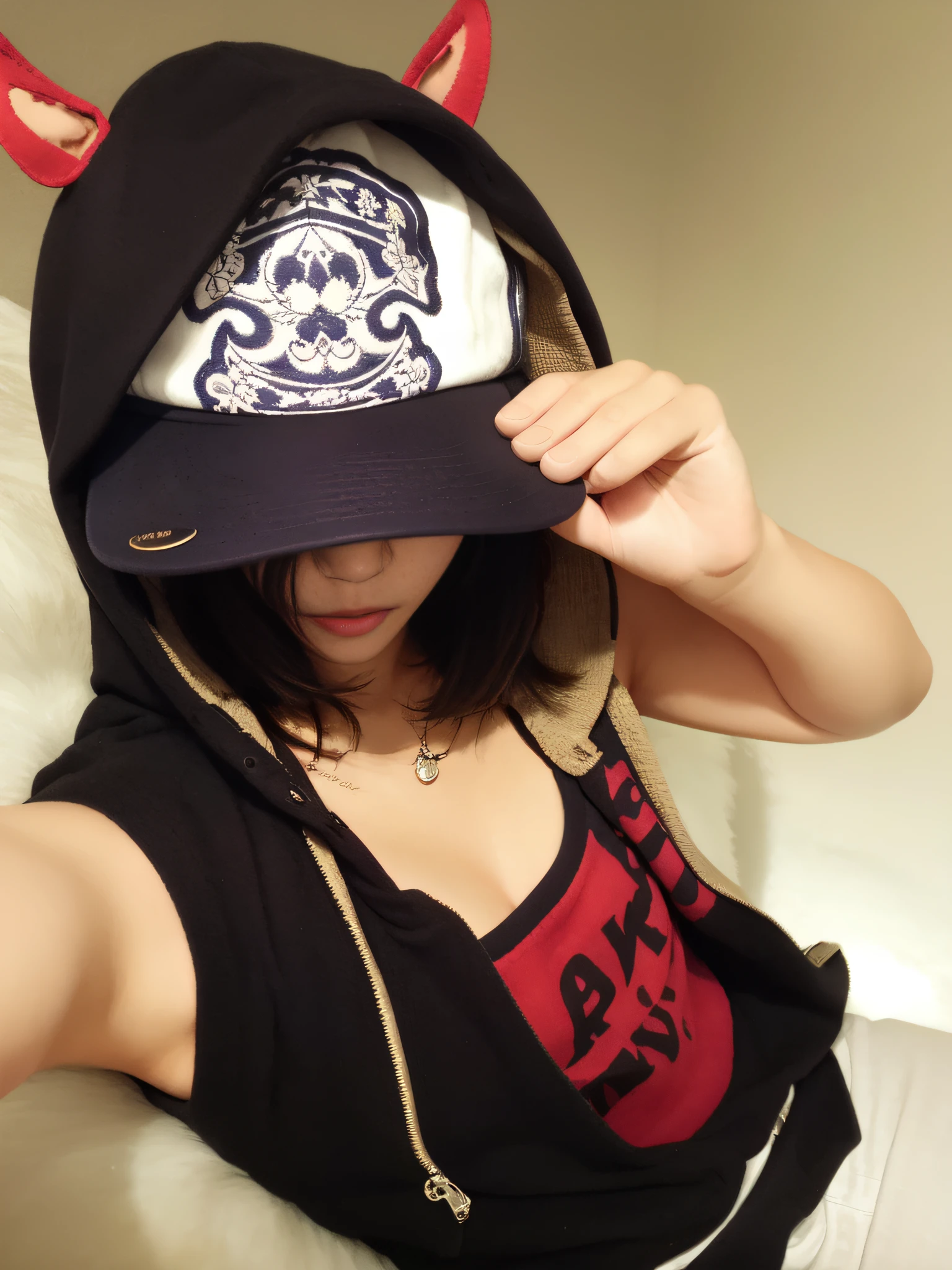 Woman in cap
