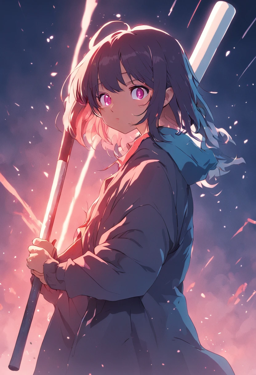 a woman with a baseball bat threatening to hit someone else