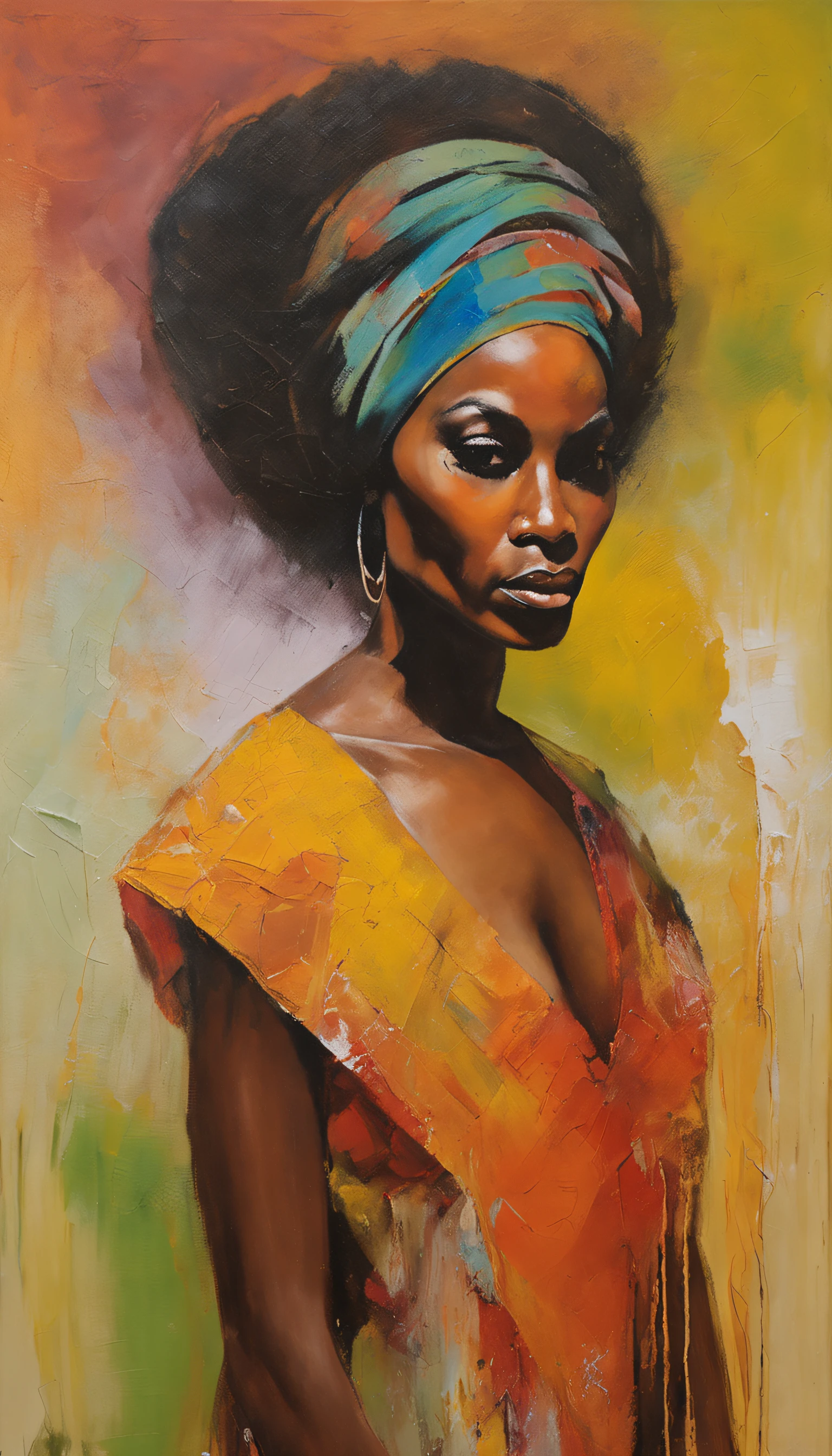 uma mulher africana africana cor negra:2, pele marrom escura olhos fechados:2 olhos entre-abertos, de joelhos rezando,