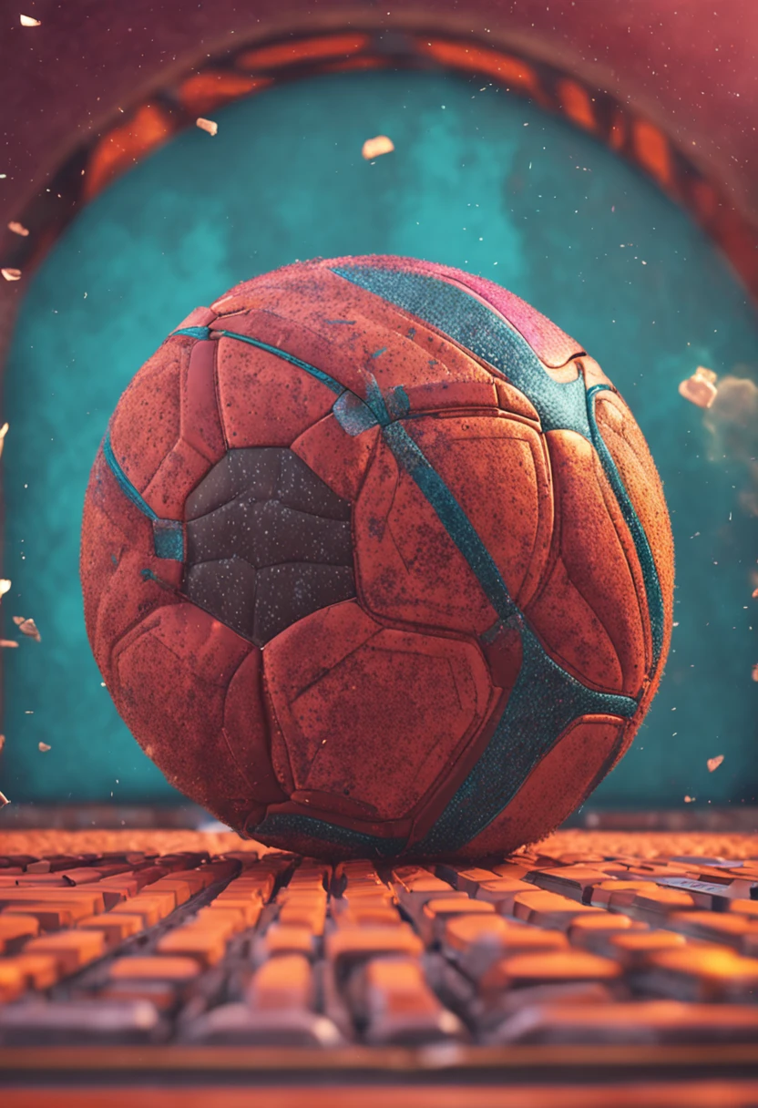 goleiro pulando na bola