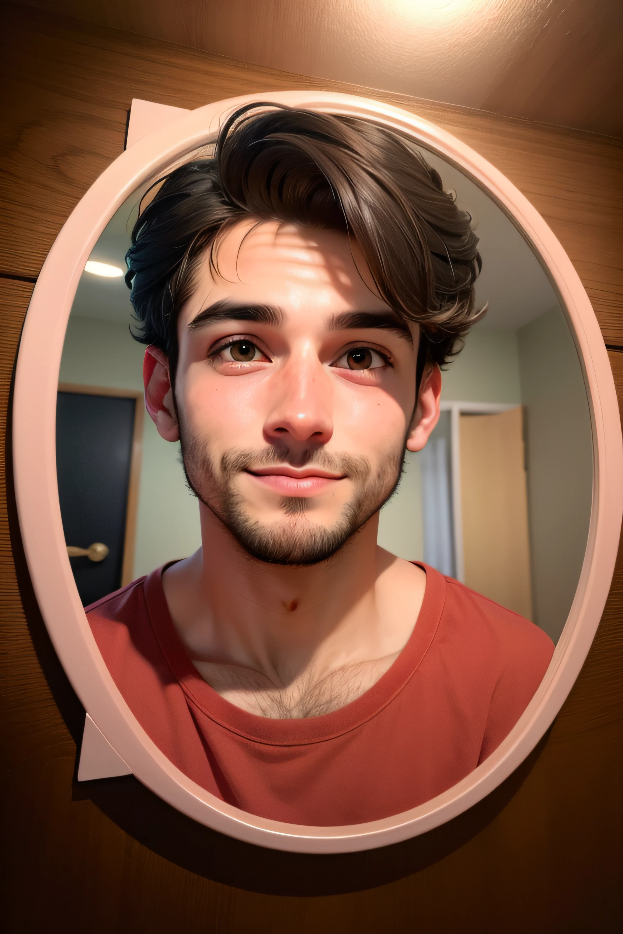 self de um homem de 27 anos feliz