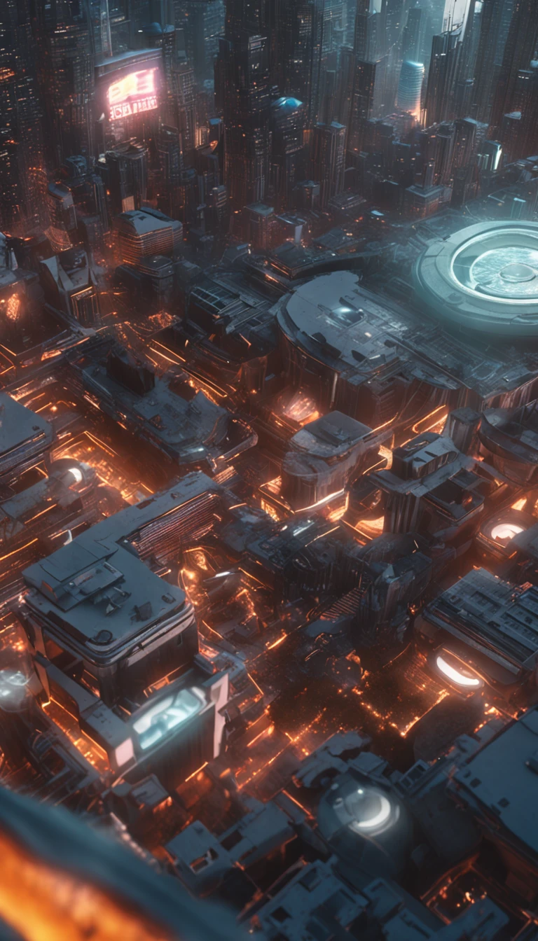 Cinematic image effects,Invading aliens,femele,Raised sexy,Huge machinery,The city was destroyed,of a real,oc rendered,