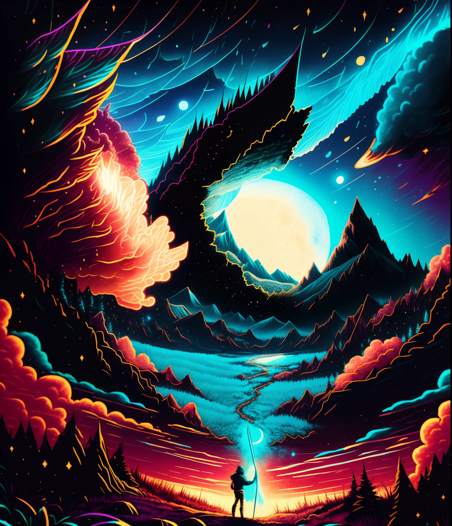 Shining comet