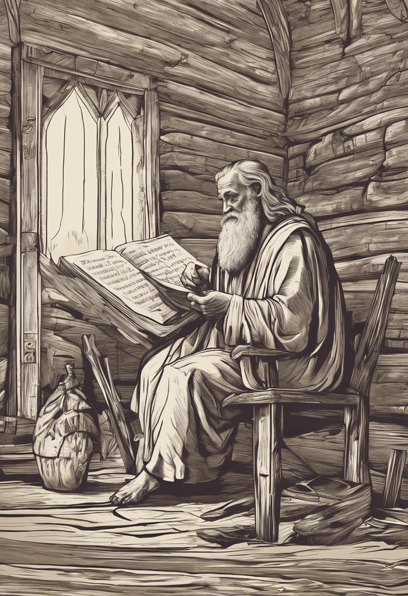 adrão
11:32:17
Develop an ultra-realistic image of an Old Testament prophet in a moment of reflection, Picture him writing a scroll in a rustic setting