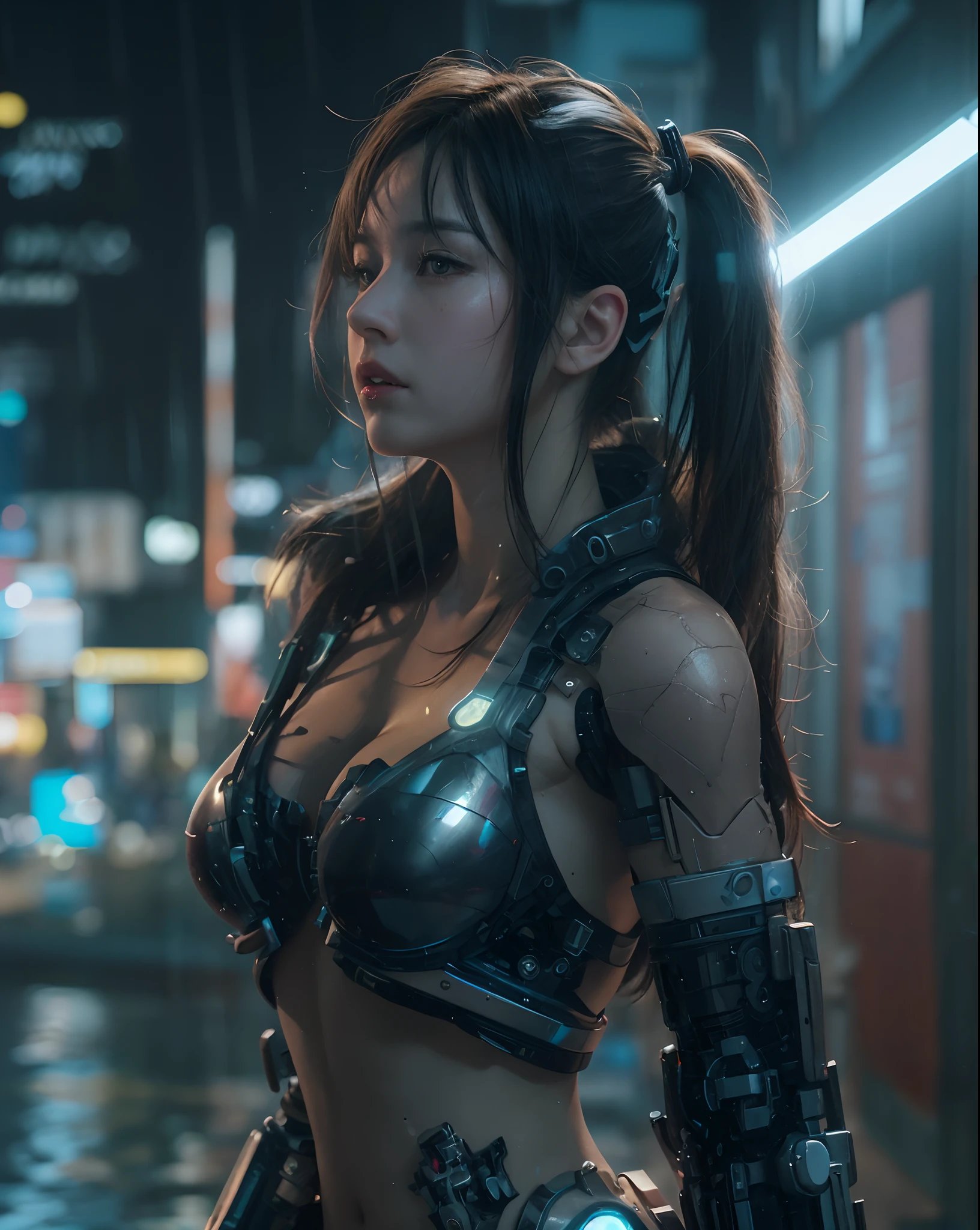 tifa_lockhart, finalfantasy, longhair, cinematic colorgrading film, dramatic scene, photography, RAW, Masterpiece, ultra wide angle, walking on the cyberpunk cityscapes, Ultra Fine Photo, (cyborg arms:1.3), medium breast, Best Quality, Ultra High Resolution, Photorealistic, volumetric light, Stunningly Beautiful, half body, Delicate Face, Vibrant Eyes, RAW photo, 1girl, solo, 1girl, (tang top:1.3), (techwea), future tech, futuristic, hologram augmented realities, (extremely detailed CG unity 8k wallpaper), of the most beautiful artwork in the world, professional photography, trending on ArtStation, trending on CGSociety, Intricate detail, High Detail, Sharp focus, dramatic, photorealistic, cyberpunk, futuristic, pale skin, slim body, (high detailed skin:1.2), 8k uhd, dslr, soft lighting, high quality, film grain, glossy, (Highest quality:1.3), (sharp focus:1.5), (photorealistic:1.3), (highly detailed skin), (detailed face), (high detailed skin:1.2), (glistening skin:1.2), cyborg arms, (highly detailed skin textures:1.15), (detailed face), (high detailed skin:1.2), (glistening skin:1.15), glossy, (cyborg arms:1.5), kimono tech, japanese, cyberpunk street, (nights:1.2), fog, (rain:1.2), film grain, glossy, water reflection, reelmech, smoking, smokes