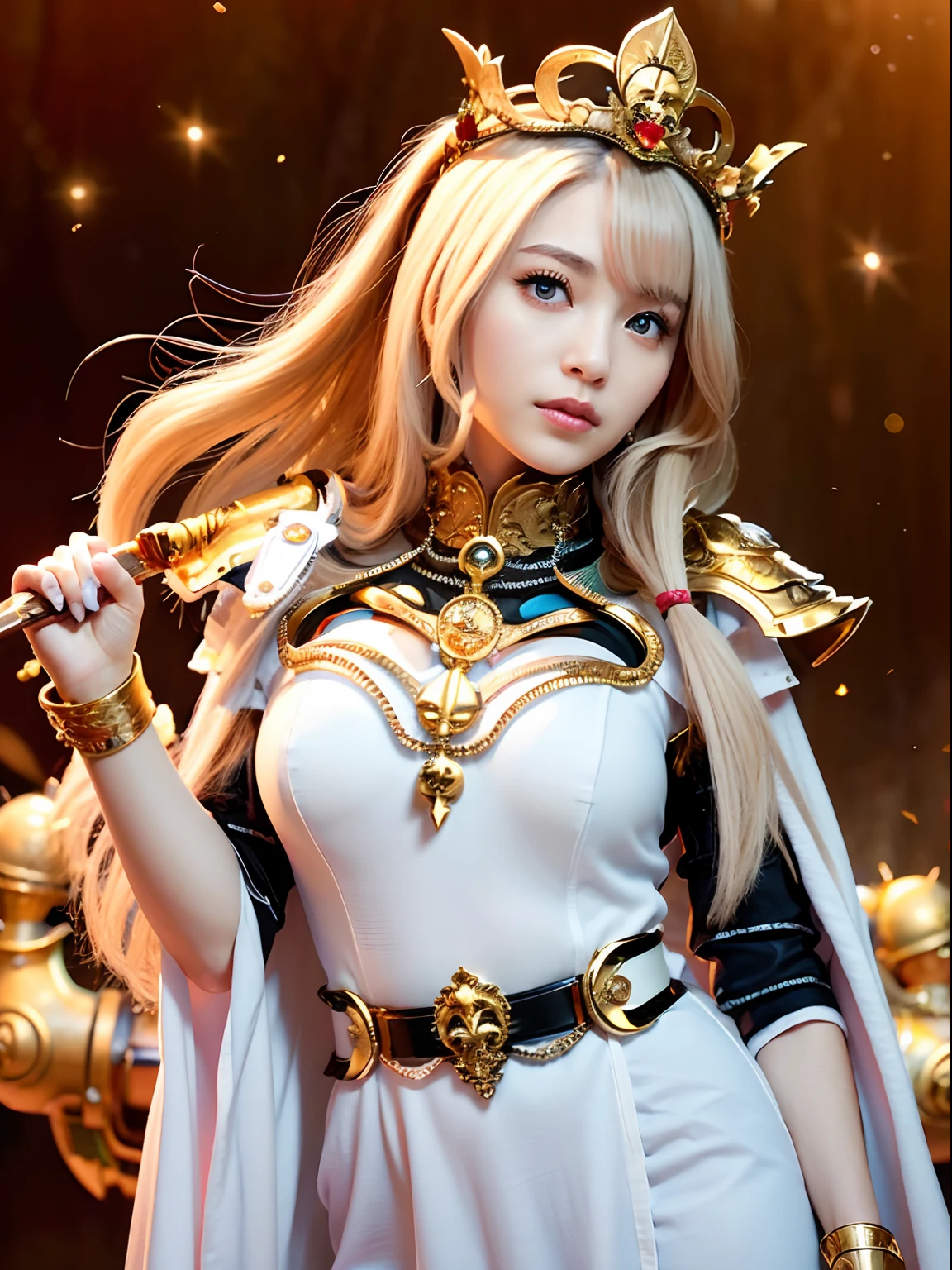 european blonde, cosplay de anime sexy