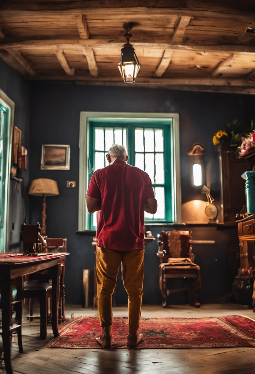 Homem na casa dos 40 anos, praying and asking God for forgiveness