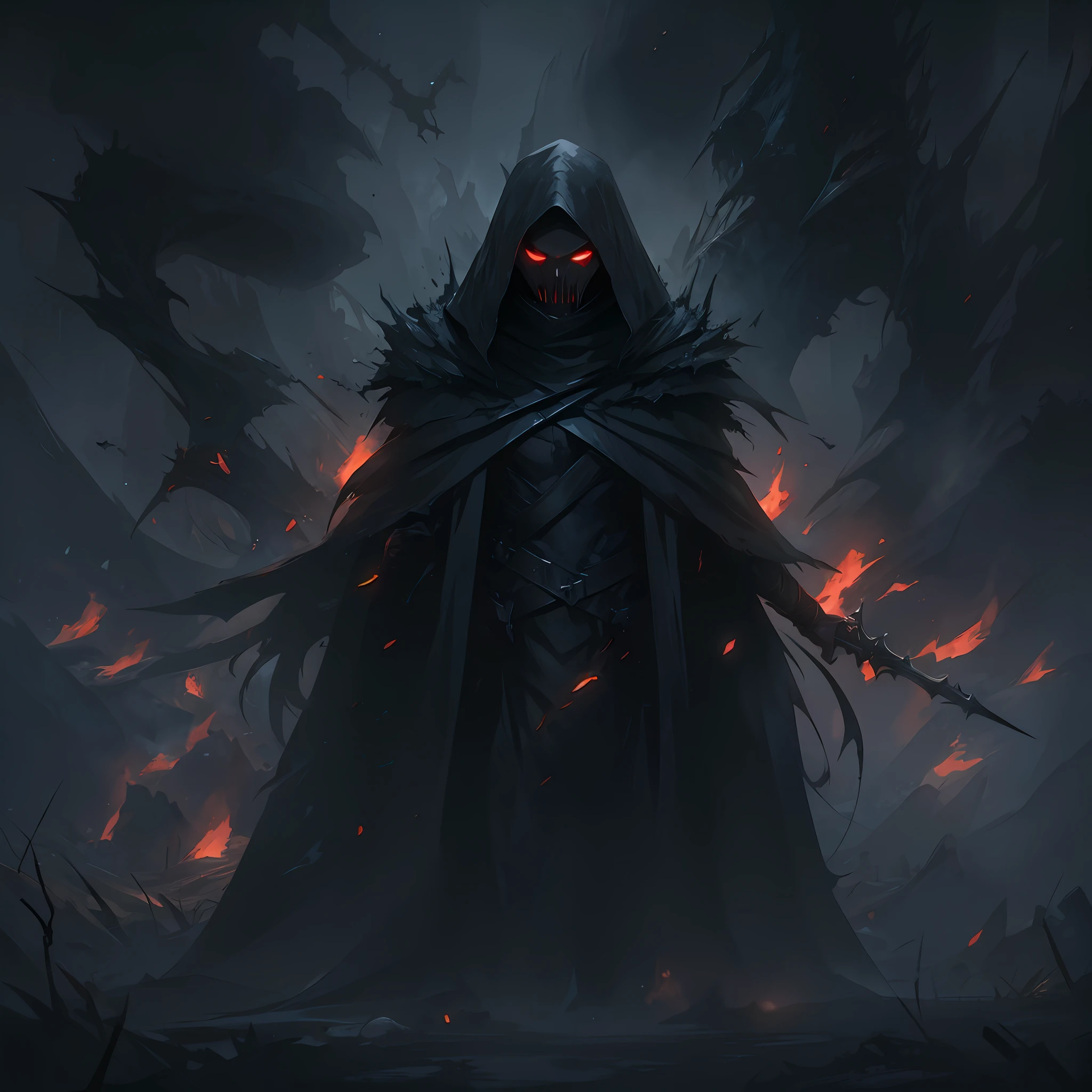 In the quiet meadow at the edge of the cursed forest, where the shadows of ancient trees loom like specters, a solitary red blood pendant lies nestled among the tall blades of grass. Its crimson hue, reflecting the dying light of dusk, casts an eerie glow against the backdrop of fading daylight.

Forged from a rare metal known only to the ancient alchemists of old, the pendant pulses faintly with a sinister energy. Its surface, etched with runes that shimmer like coiled serpents, speaks of a power both forbidden and coveted in the realm of dark medieval fantasy.

Legends whisper of its origin—a relic of a long-forgotten blood ritual performed by a vengeful sorcerer seeking immortality or a warrior queen who dared defy the gods themselves. Now, it lies dormant, waiting for a hand brave or foolish enough to claim its power.

Yet, the meadow is not without its guardians. Shadowy figures, cloaked in darkness and bound by oath to protect the pendant's secrets, watch from the edges of the forest. Their eyes, gleaming with otherworldly light, track every movement with a mix of curiosity and caution.

As twilight deepens and the stars begin to emerge like silver pinpricks in the velvet sky, the pendant's allure beckons to those who dare seek its mysteries. Will its discovery bring salvation or unleash a darkness that threatens to consume all who covet its power
