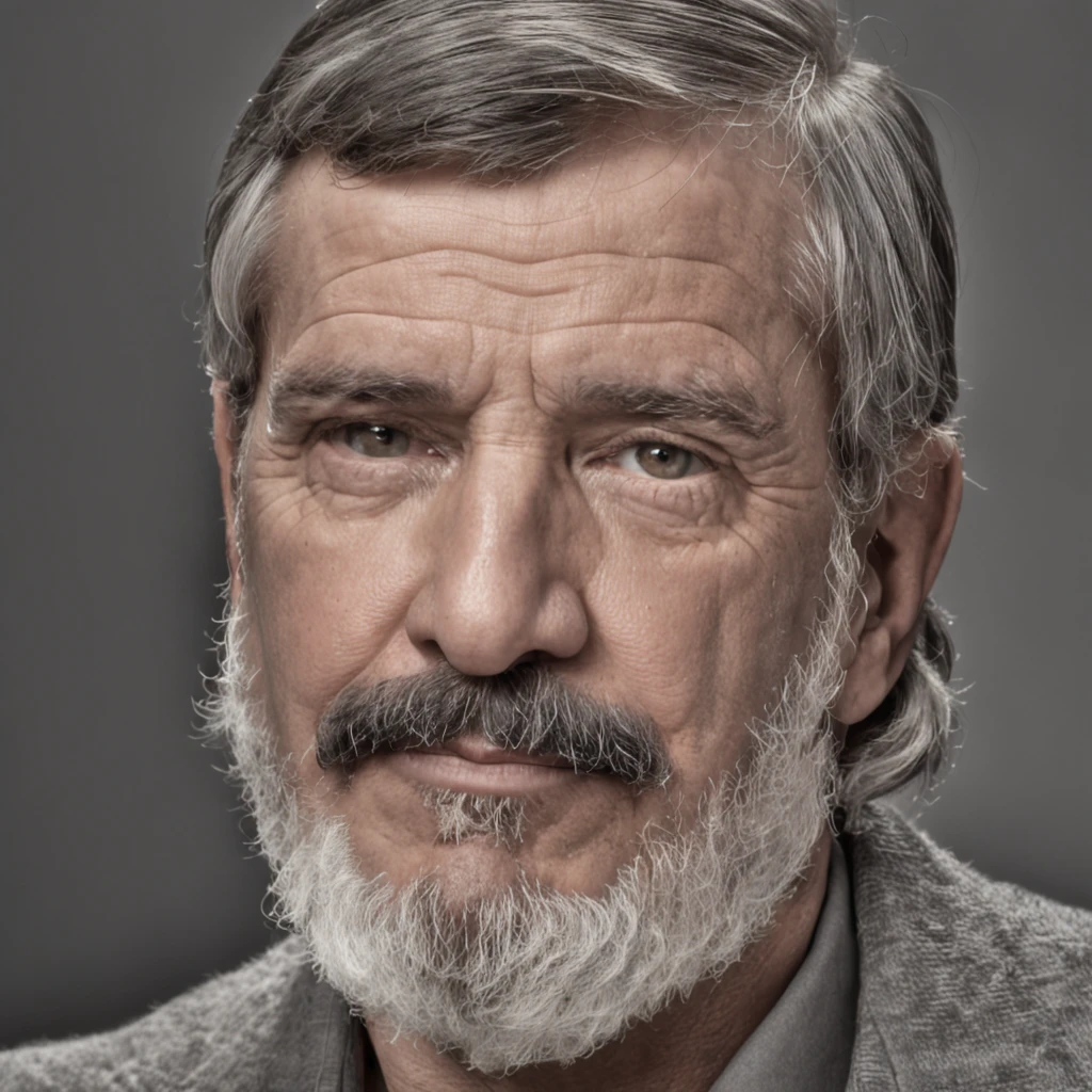 profeta velho maduro, romano antigo, ensindo pedra, roupas da epoca Romana, CALVO, barba branca, olhar penetrante,,Foto em preto e branco de um homem com barba e bigode, s, uma foto de um homem desgrenhado, , inspirado em Thomas Nast, ele tem barba e cabelos grisalhos,