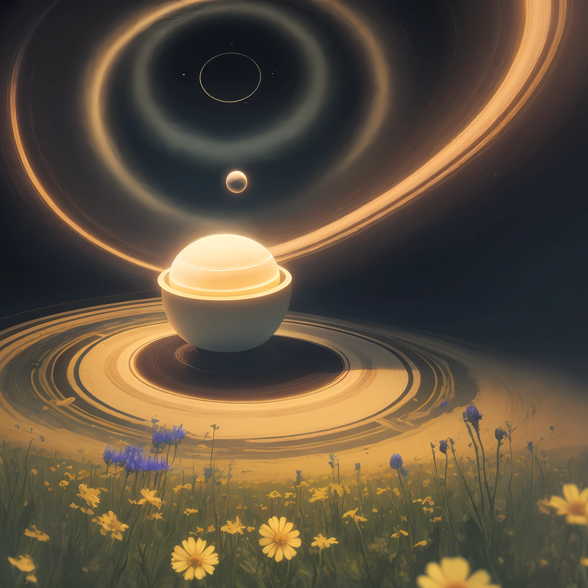 Saturn of wildflowers
