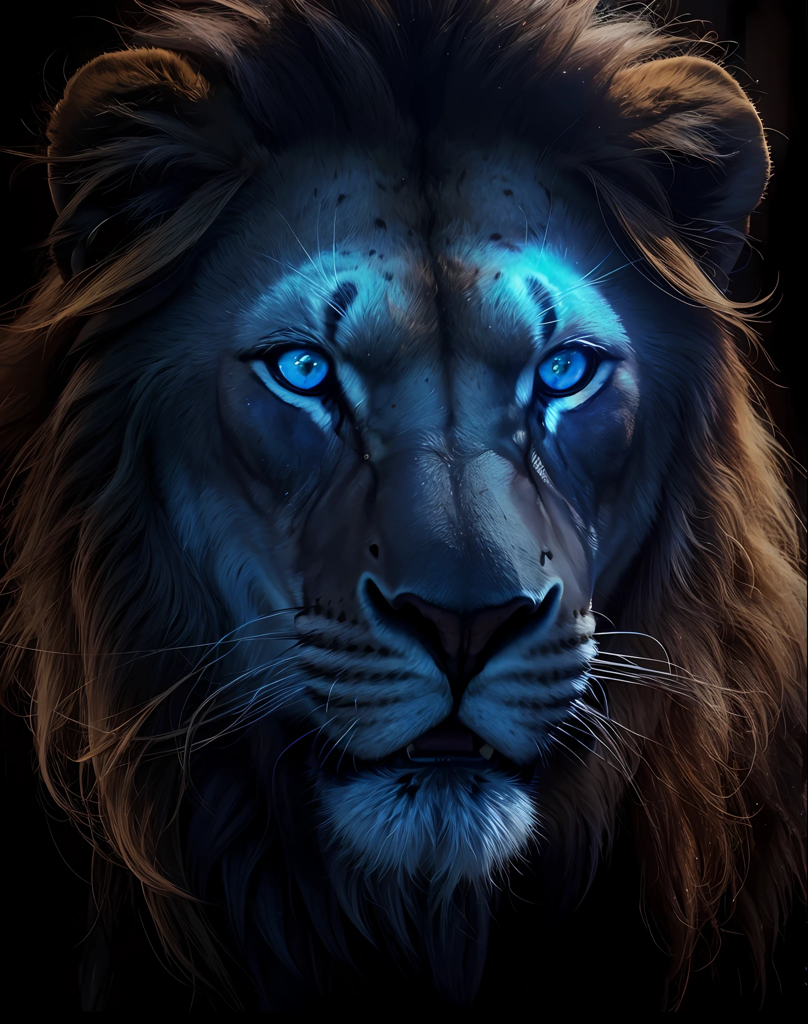 Lion, leone, King, naturais, Natureza, Natureza, Linda, renderizado, fotorrealista, UltraHD, 4k, texturasdetalhadas, thunders, sombras detalhadas, cores detalhadas, por do sol, sol se pondo, Sunset, Natureza Linda, fundo preto, por do sol, contraste detalhado, contraste realista, alta resolução, cores detalhadas,