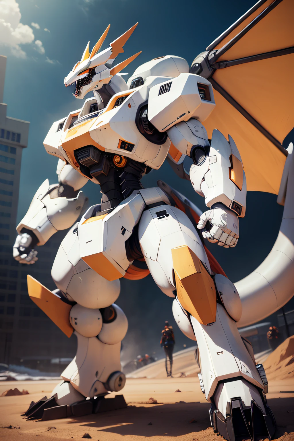 White mecha Charizard