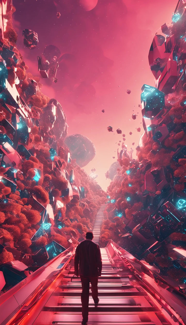 sense of science and technology,Background image,Big data