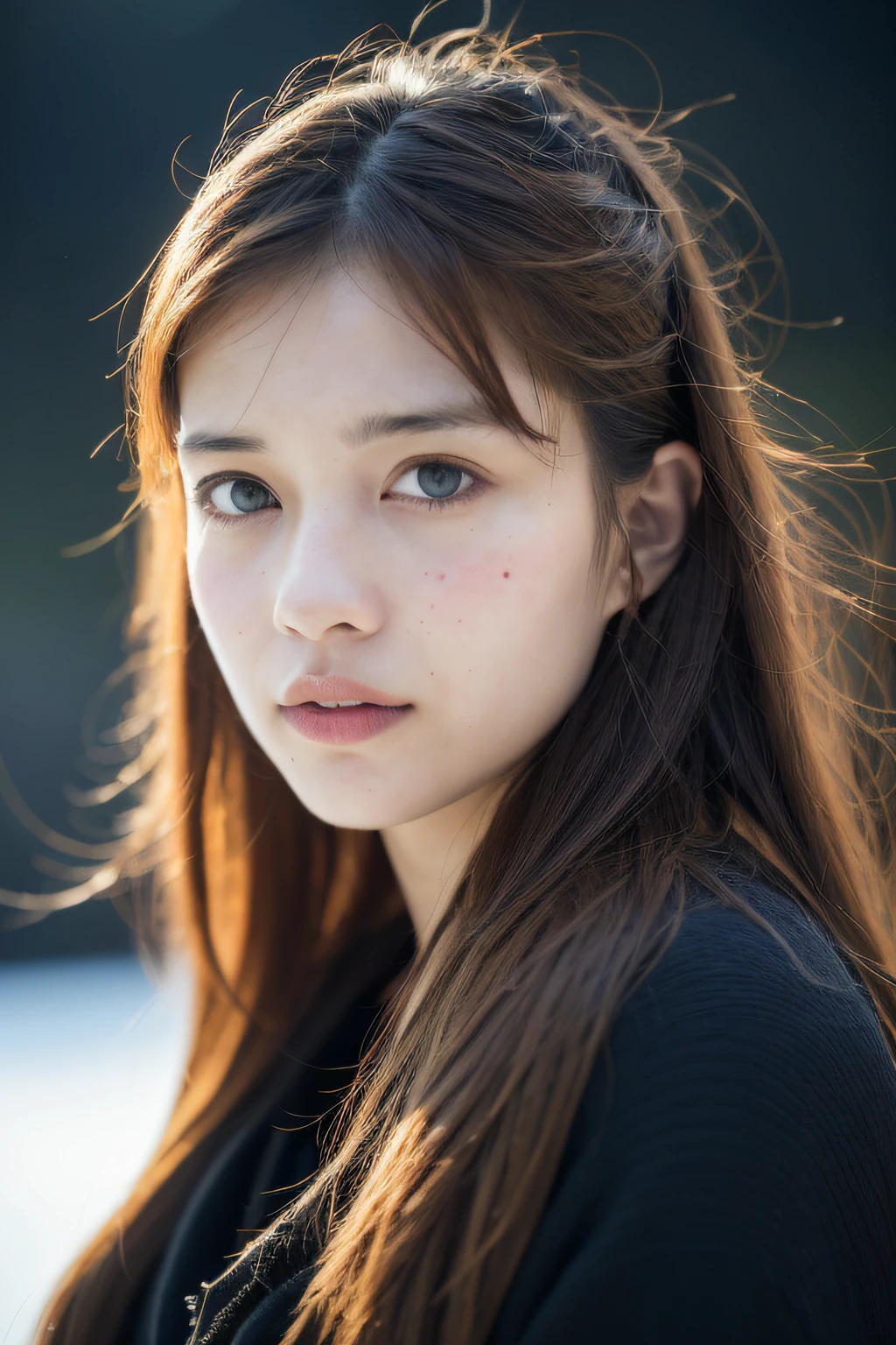 (8K、top-quality、masutepiece、超A high resolution:1.2) (Paul Rubens and Rebecca Guay's style:1.1) (Harsh Winter Aurora 1.4) One beautiful Japan woman