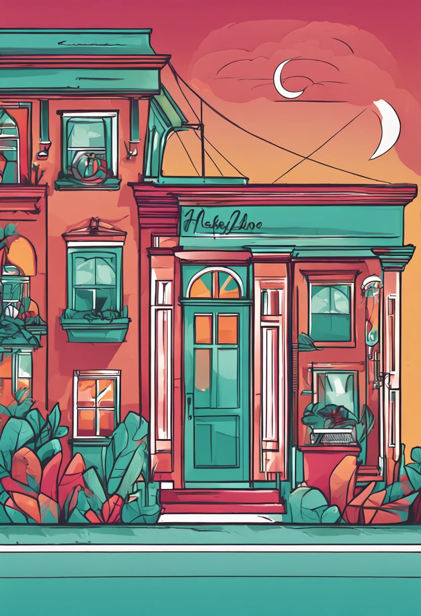 Solid color background, high quality, design a logo with the letters HEJ. Embodies door-to-door home services, as well as interior design services.