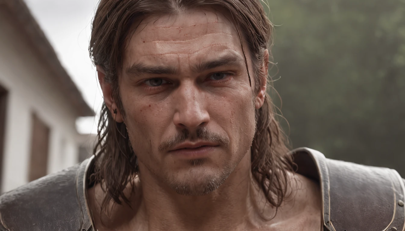 8k, close up portrait shot, RAW editorial photo of a pirate with dirty face from smoke and dirt, dark shot, perfect eyes, skin moles, looks at viewer, cinematic shot, hard shadows, professional photo, complex, ultra-detailed, cinematic lighting, masterpiece, moody, dramatic, sharp focus, motion blur, noise, colorful