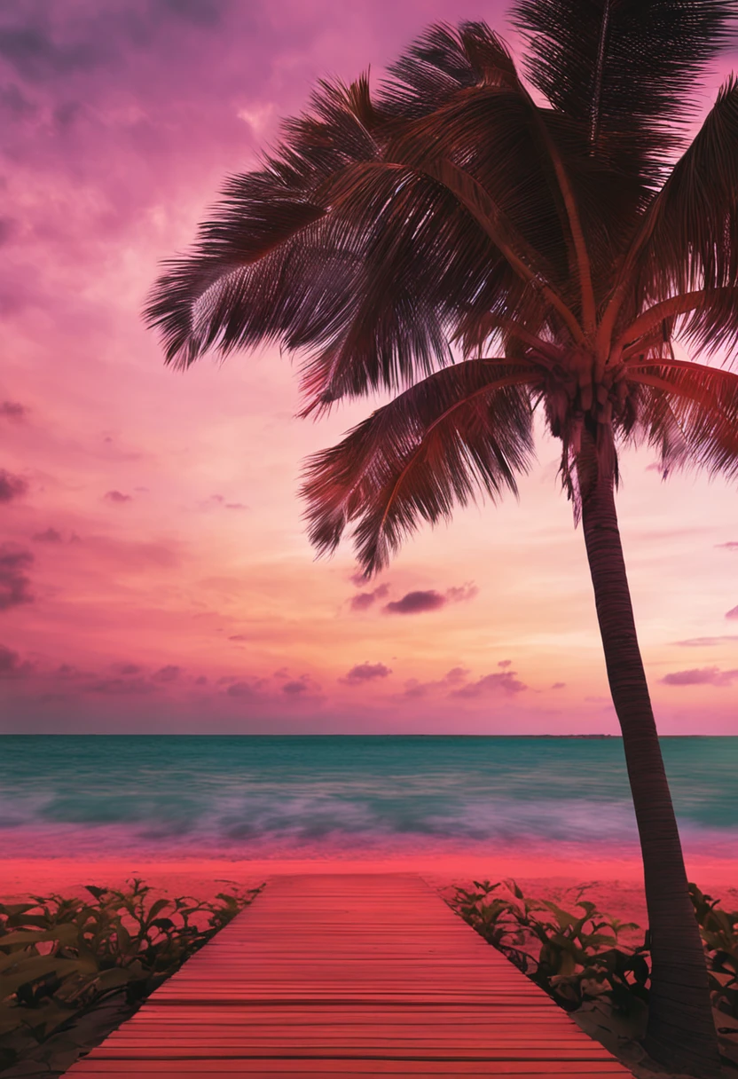 only beautiful scenery，beachside，Sunset