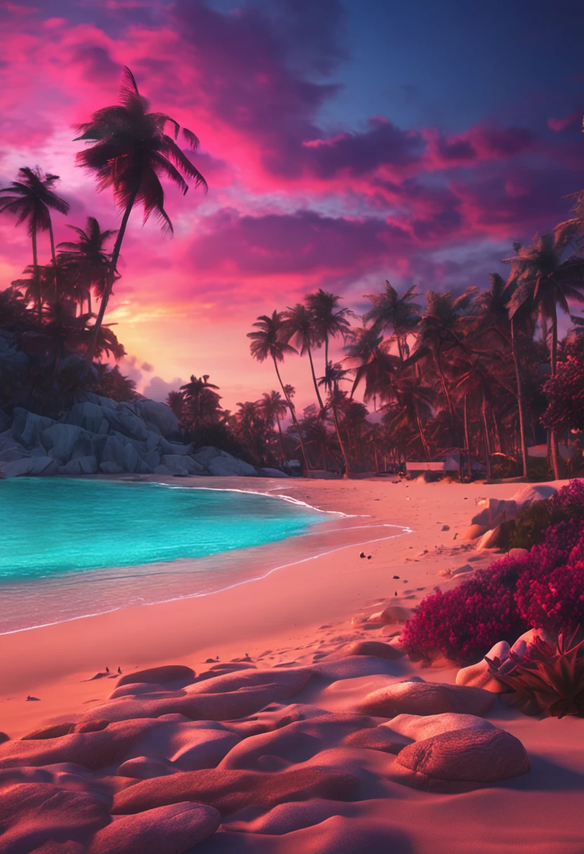only beautiful scenery，beachside，Sunset