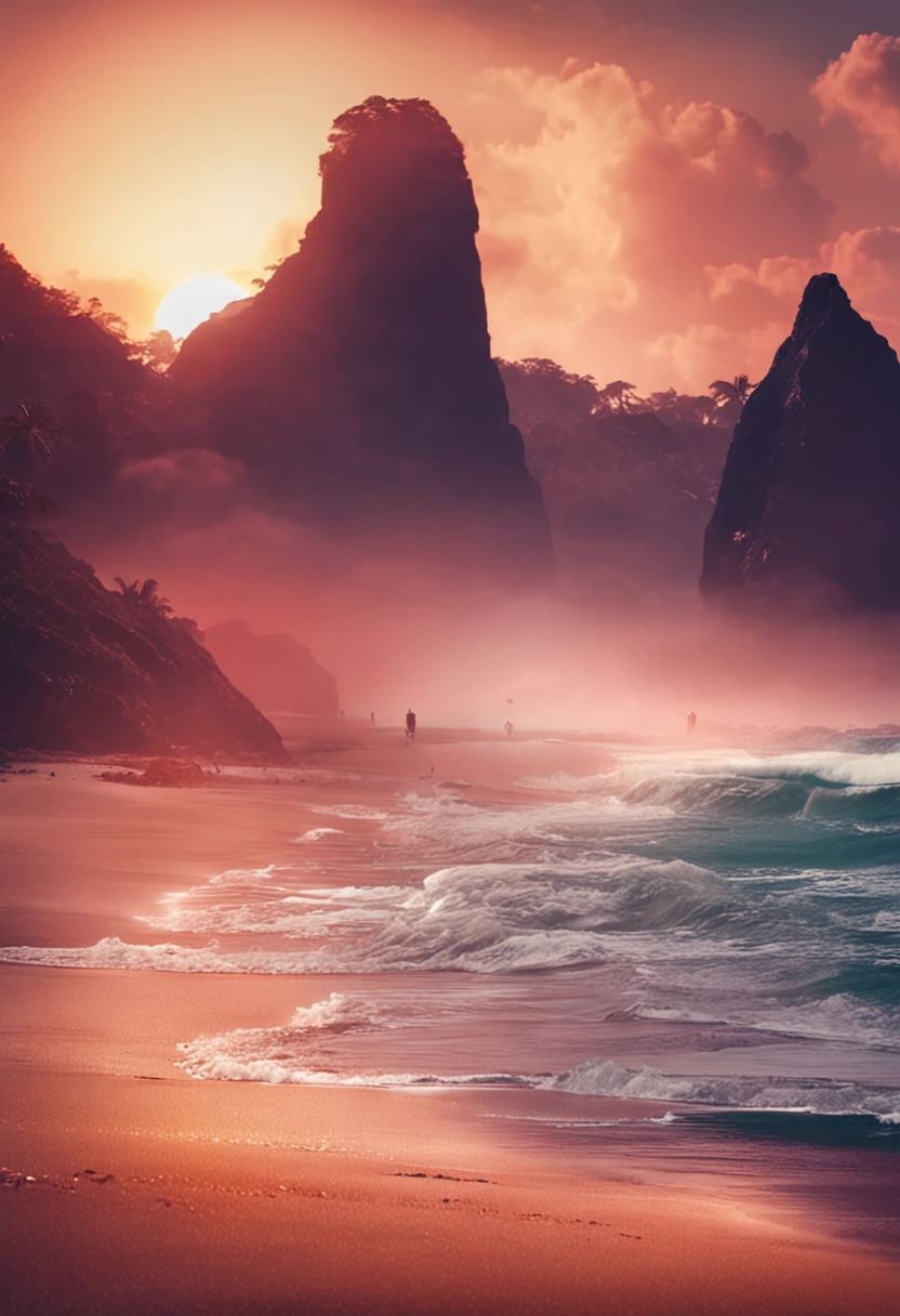 only beautiful scenery，beachside，Sunset