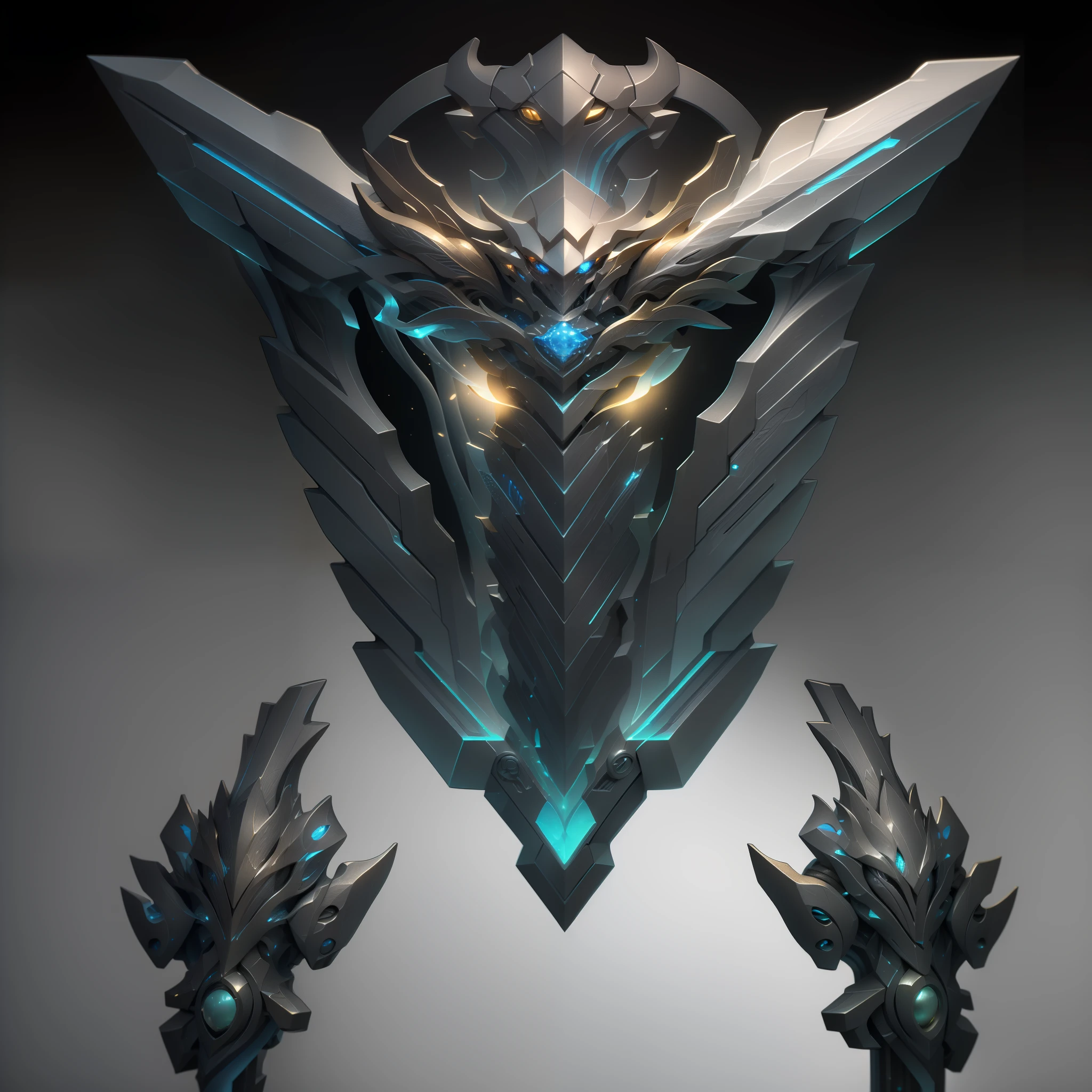 (A sword),(masterpiece),(best quality),(ultra-detailed)Game ICON, masterpieces, HD
Transparent background, 3D rendering
2D, Blender cycle, Volume light,
No human, objectification, fantasy, futuristic style,cyberpunk, light effect, pendant, structured,
high-definition, game icon,Chinoiserie, (2d), black background,gameicon