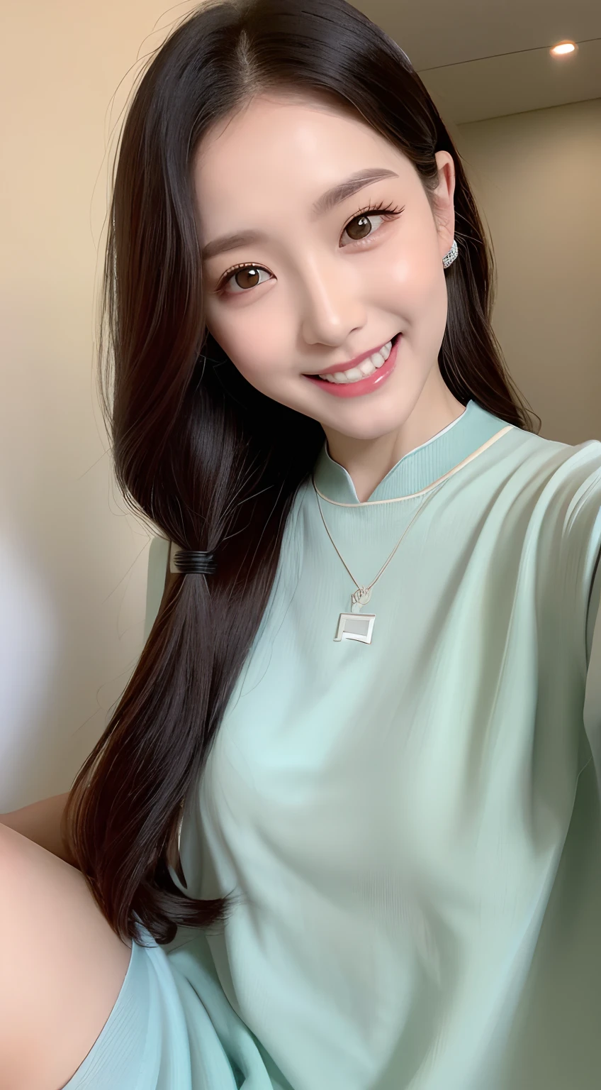 Baring teeth,