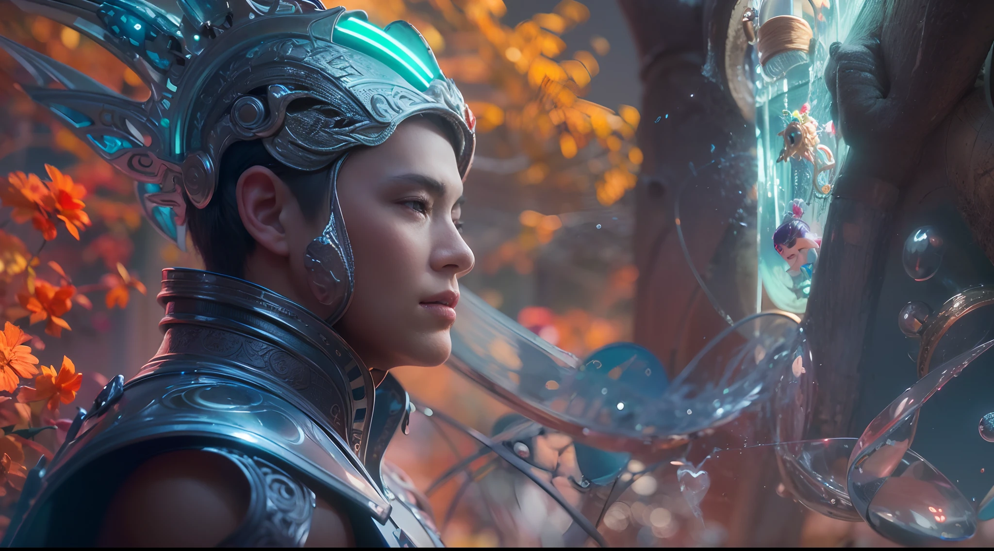 1boy, photo of very very handsome suave smiling young 25-year-old male Chinese prince, clothed in futuristic cybernetic armor, wearing a large futuristic crown, walking in an ethereal enchanted forest with neon glowing flowers and a rainbow in the sky, sci-fi, intricate, neon light, ((perfect face)), ((perfect hands)), ((perfect body)), ((correct anatomy)), ((ultra-realistic)), ((8k, UHD)), highly detailed, digital painting, artstation, concept art, human anatomy, soft light, smooth, illustration, art by tian zi and craig mullins and WLOP and alphonse mucha