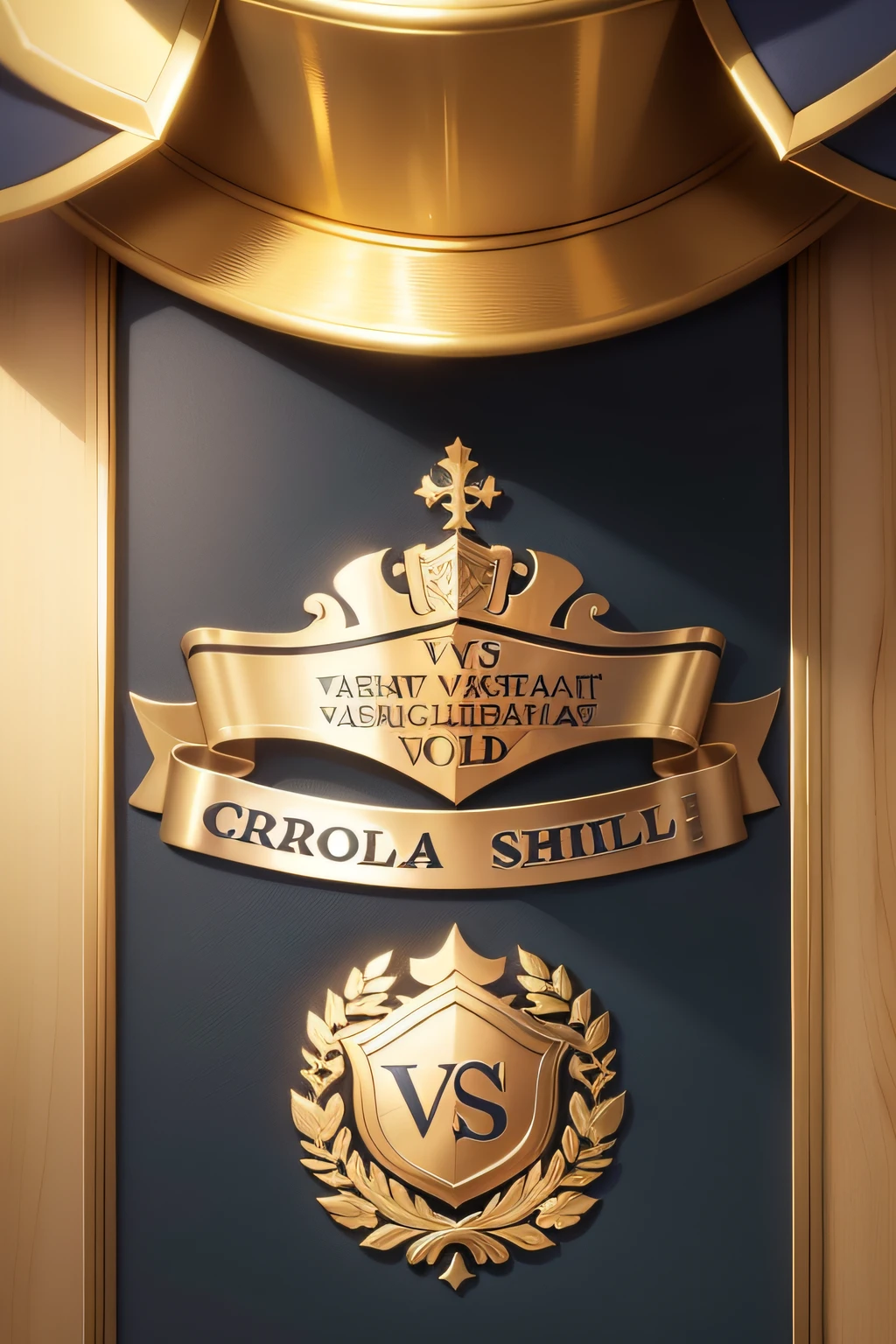crie imagens realista de objetos como certificado, diploma and graduation cap for a Vs Life gold school application page. Adicionalmente, Also create images for the school logo using images such as coats of arms, livros, certificados, capelo, diploma, destacando a cor dourada