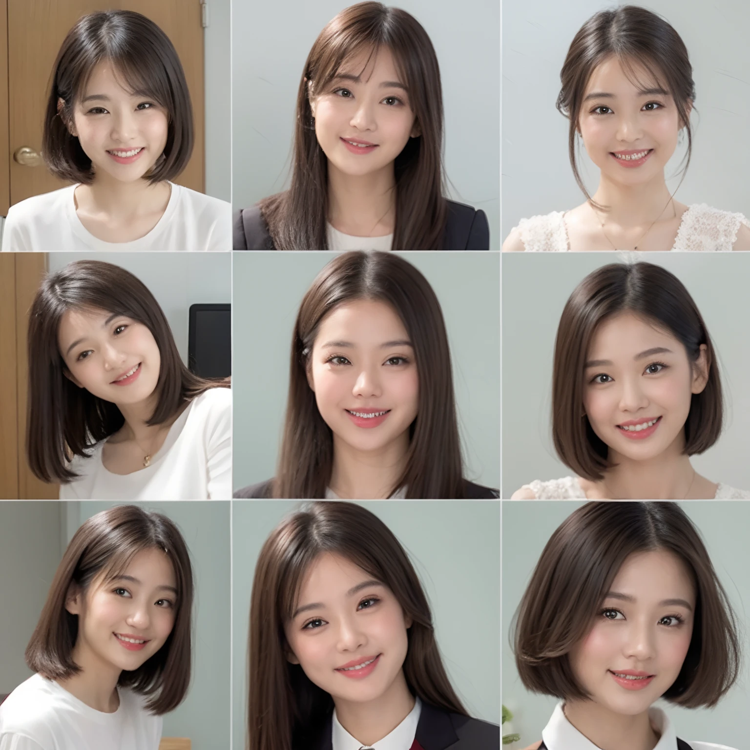 ssmile、Different poses