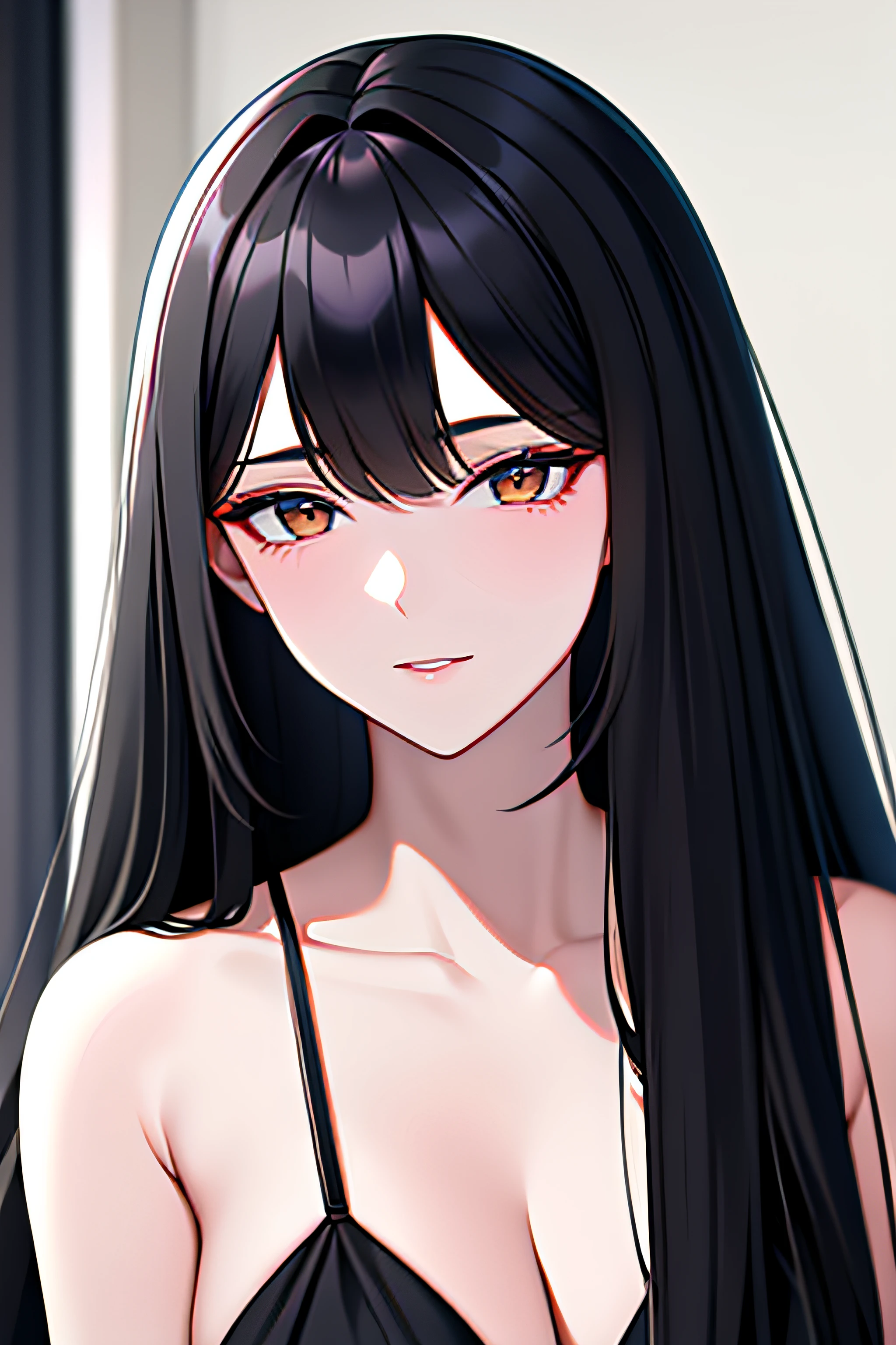 black long straight hair,grown woman,Sexual ,climaxing,full bodyesbian,(Vaginal Close-Up(CU)),Vibrator,Vaginal specific